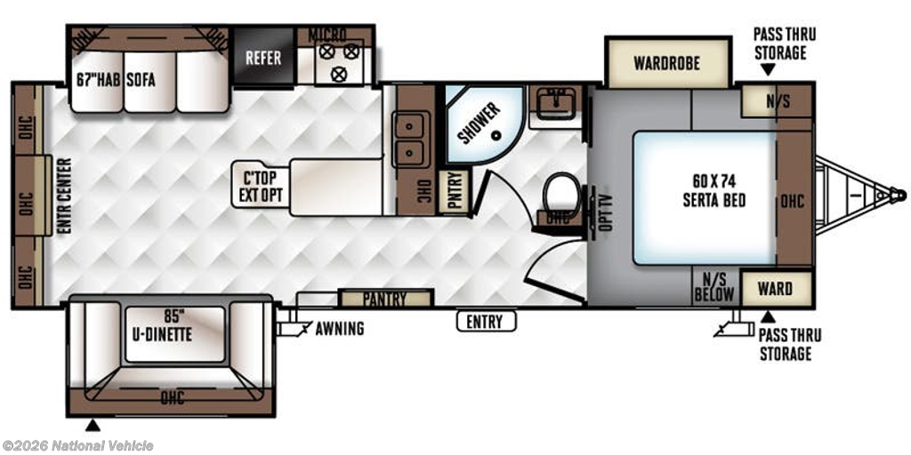 2016 Flagstaff Super Lite 27RLWS by Forest River from National Vehicle in Warrensburg, Missouri