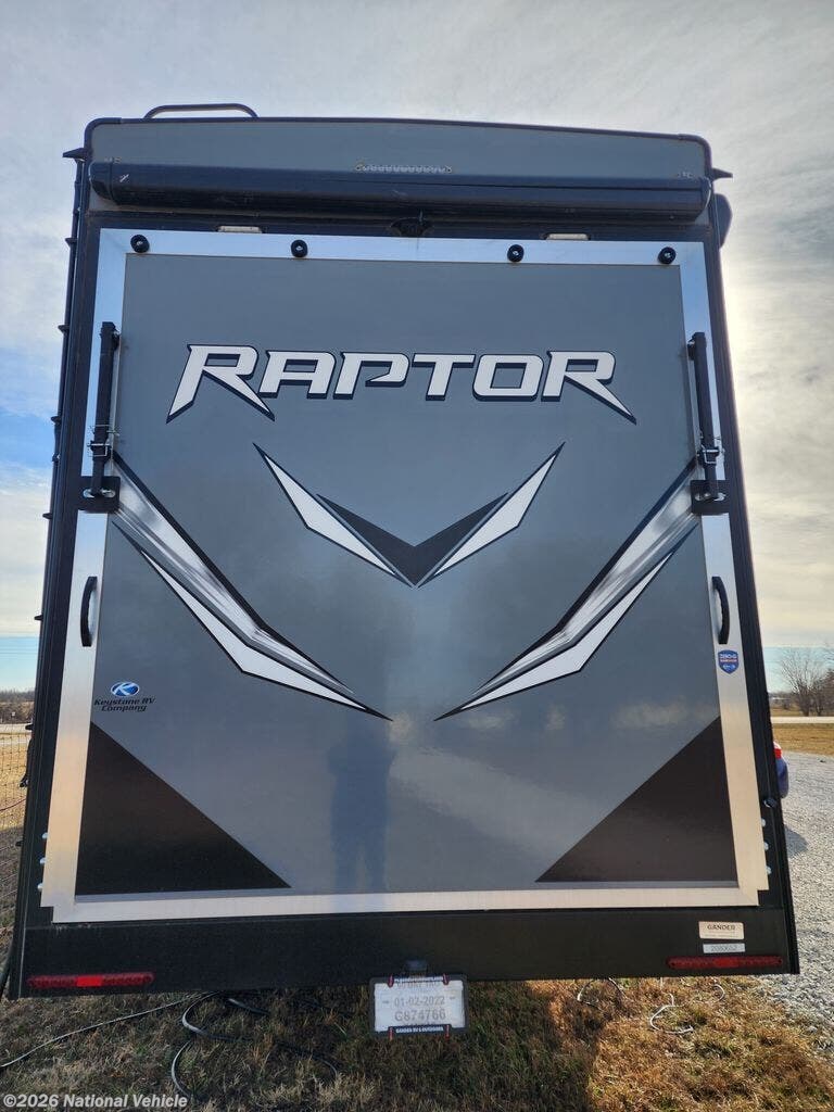 2021 Keystone Raptor 413 - Used Toy Hauler For Sale by National Vehicle in El Dorado Springs, Missouri