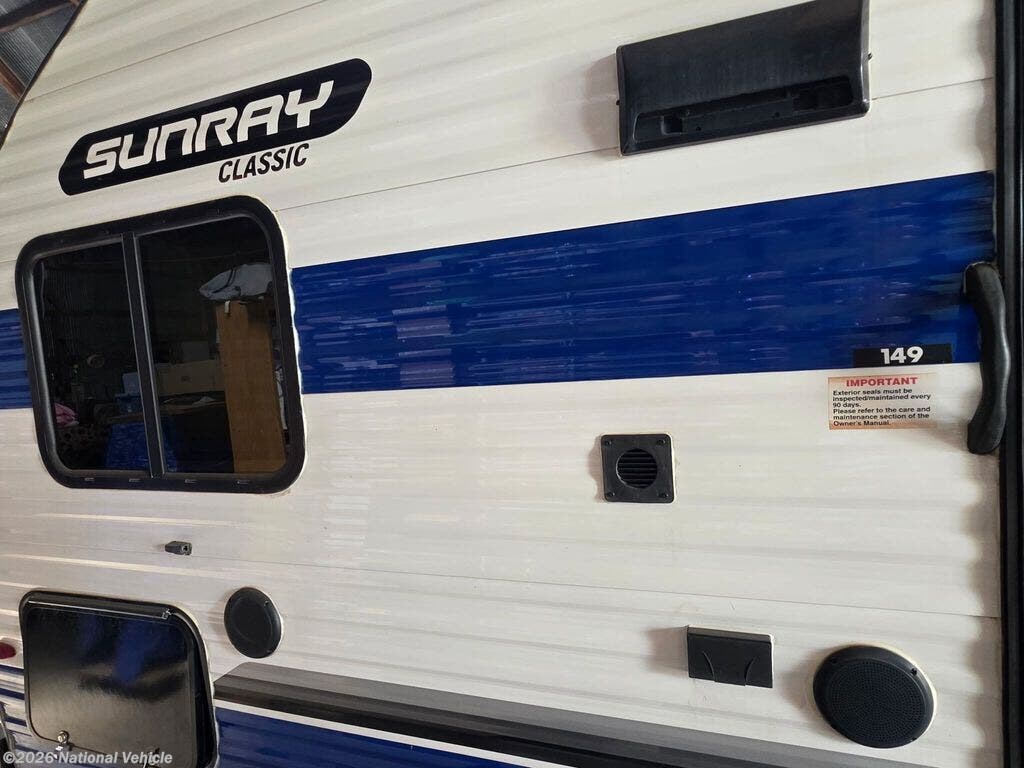 2020 SunRay 149 Classic by Sunset Park RV from National Vehicle in Thurman, Iowa