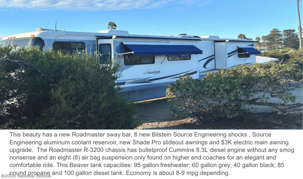 2002 Beaver Santiam 40PST - Used Class A For Sale by National Vehicle in Eugene, Oregon