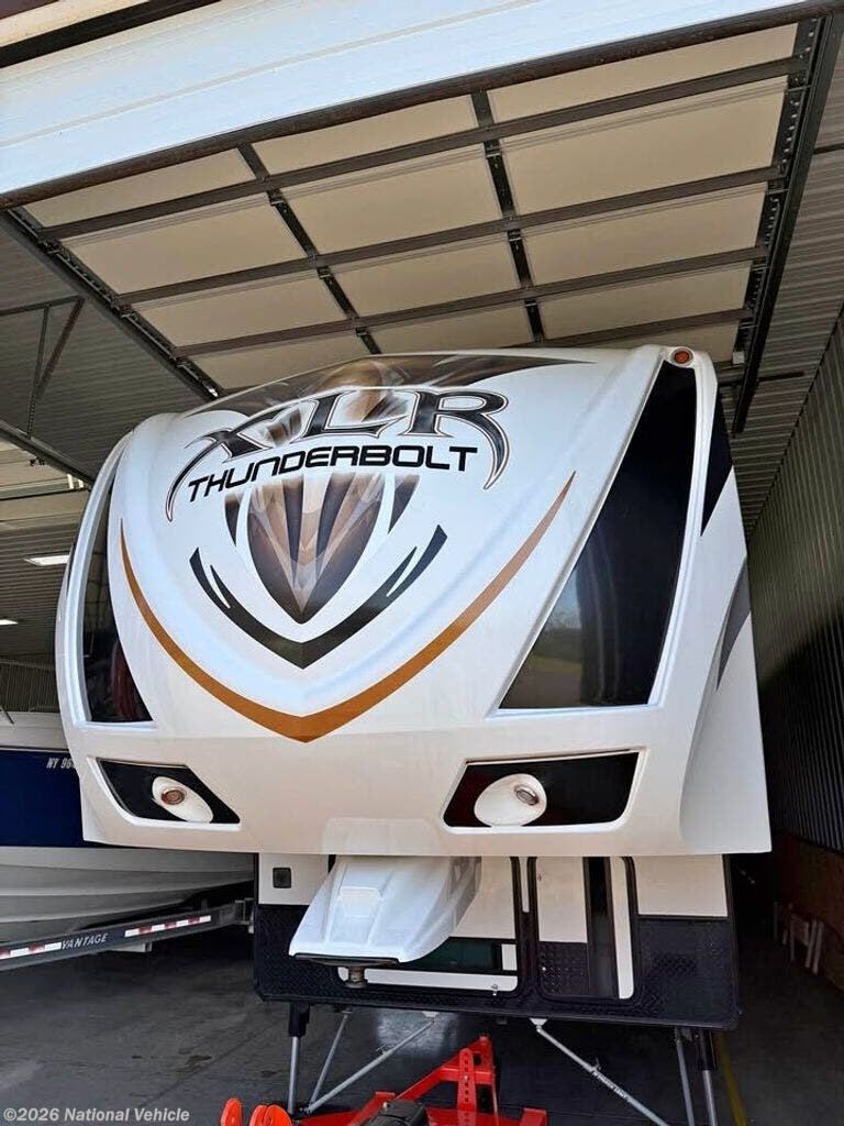 2014 Forest River XLR Thunderbolt 395AMP - Used Toy Hauler For Sale by National Vehicle in Bemus Point, New York