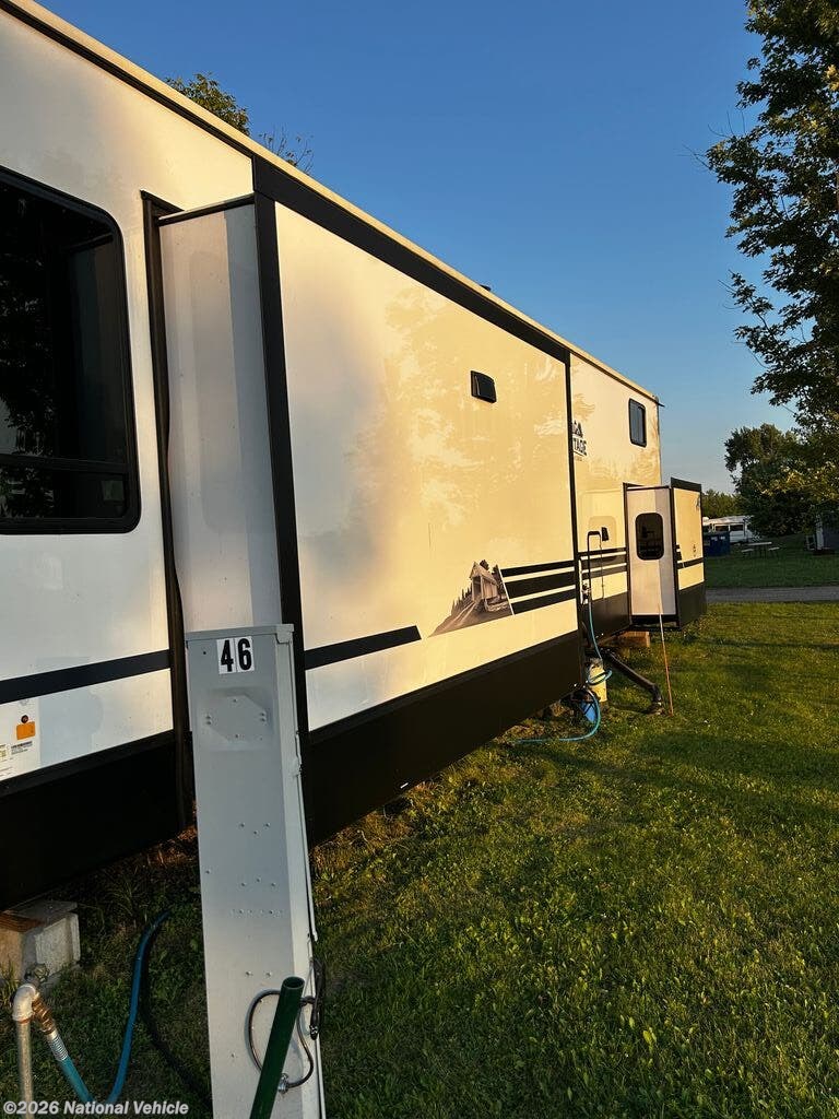 2025 Forest River Cedar Creek Cottage Destination 40CDL - Used Travel Trailer For Sale by National Vehicle in Litchfield, Minnesota