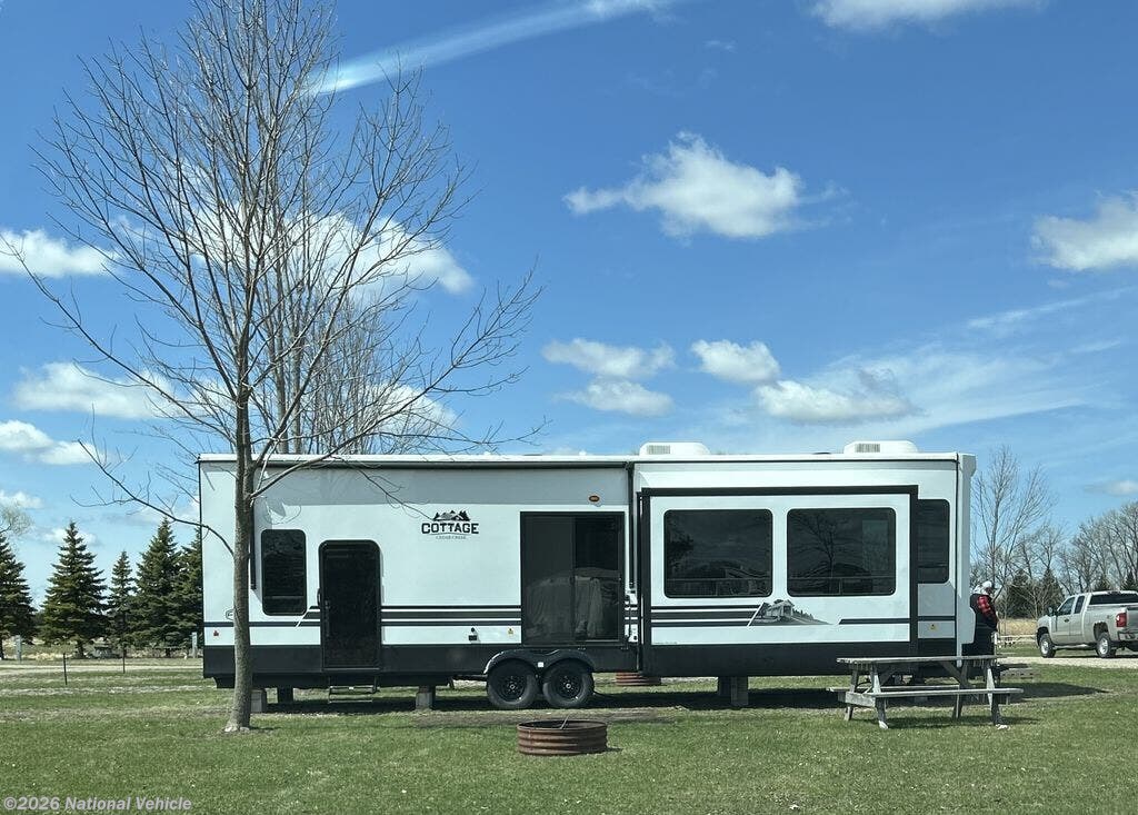 2025 Forest River Cedar Creek Cottage Destination 40CDL - Used Travel Trailer For Sale by National Vehicle in Litchfield, Minnesota