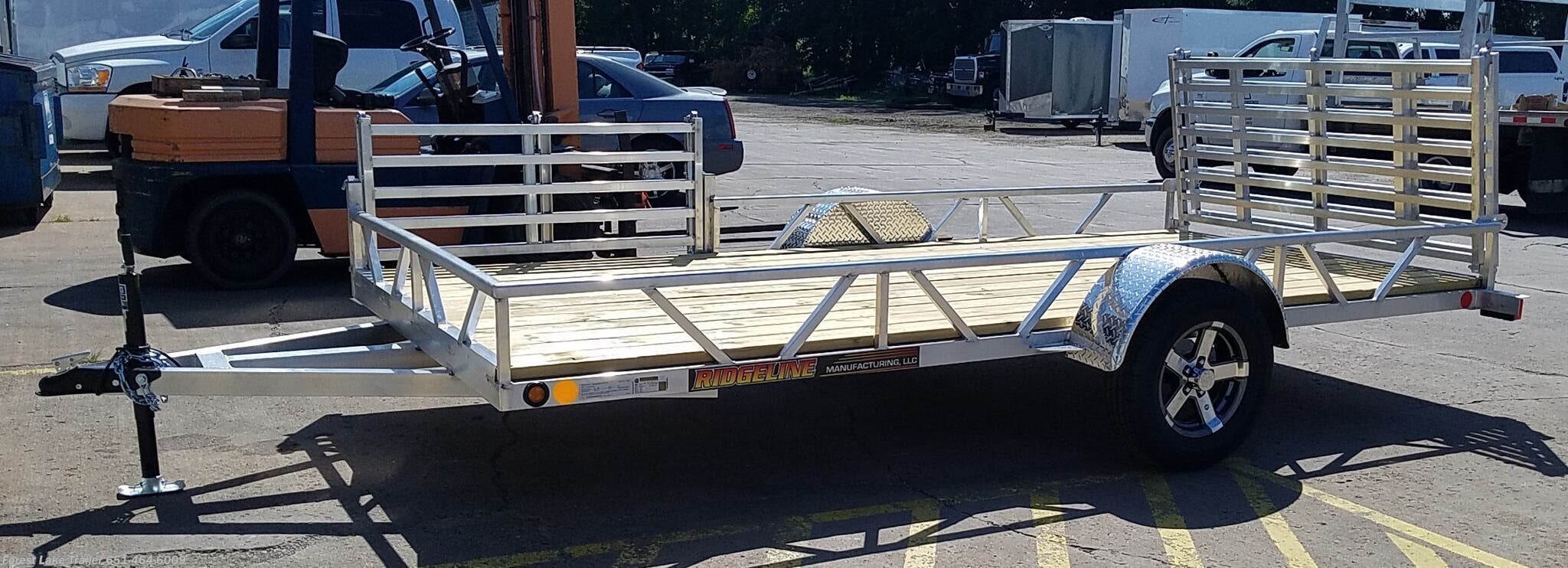 2021 Ridgeline 6'6”x14’ SIde Load Aluminum Utility Side Load Bi-f