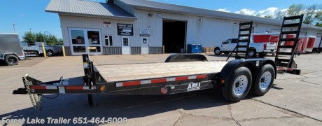 &lt;p&gt;&lt;span style=&quot;font-size: 20px;&quot;&gt;&lt;strong&gt;2024 ABU&amp;nbsp;&lt;/strong&gt;&lt;strong&gt;82x18 (16&#39; +2&#39; Beaver) &lt;/strong&gt;&lt;strong&gt;14K SxS UTV Car Hauler Equipment Trailer&lt;/strong&gt;&lt;/span&gt;&lt;/p&gt;
&lt;p&gt;This trailer is ready to go to work for you, built tough.&lt;/p&gt;
&lt;p&gt;14,000 GVWR&lt;/p&gt;
&lt;p&gt;6&quot; Frame&lt;/p&gt;
&lt;p&gt;2-7000# Slipper Spring Axles&lt;/p&gt;
&lt;p&gt;Electric Brakes&lt;/p&gt;
&lt;p&gt;Removable Bolt-on Fenders&lt;/p&gt;
&lt;p&gt;60&quot; Fold Up Ramps&lt;/p&gt;
&lt;p&gt;Treated Floor&lt;/p&gt;
&lt;p&gt;12,000Lb Drop Leg Jack&lt;/p&gt;
&lt;p&gt;LED Lights&lt;/p&gt;
&lt;p&gt;Stake Pockets&lt;/p&gt;
&lt;p&gt;ST235/80R16 10 Ply Tires&lt;/p&gt;
&lt;p&gt;2&#39; Rear Dovetail&lt;/p&gt;
&lt;p&gt;Storage Box in Tongue&lt;/p&gt;
&lt;p style=&quot;text-align: center;&quot;&gt;Large Selection of trailers in stock and ready for immediate&amp;nbsp;&lt;span style=&quot;color: #373a3c; font-family: Questrial, sans-serif; font-size: 16px;&quot;&gt;Pick-Up&lt;/span&gt;!&lt;/p&gt;
&lt;p style=&quot;text-align: center;&quot;&gt;Easy on site financing. Call for quick and easy pre-approval.&lt;/p&gt;
&lt;p style=&quot;text-align: center;&quot;&gt;WWW.FORESTLAKETRAILER.COM&lt;/p&gt;
&lt;p style=&quot;text-align: center;&quot;&gt;651-464-6009&lt;/p&gt;
&lt;p style=&quot;text-align: center;&quot;&gt;Forest Lake Trailer&lt;/p&gt;
&lt;p style=&quot;text-align: center;&quot;&gt;15131 Feller Street&lt;/p&gt;
&lt;p style=&quot;text-align: center;&quot;&gt;Forest Lake, MN 55025&lt;/p&gt;
&lt;p style=&quot;text-align: center;&quot;&gt;Call for availability as our inventory is always changing.&lt;/p&gt;
&lt;p style=&quot;text-align: center;&quot;&gt;&amp;nbsp;&lt;/p&gt;
&lt;p style=&quot;text-align: center;&quot;&gt;Financing terms are imply an estimate and are by no means a commitment to a specific interest rate or term. &amp;nbsp;Forest Lake Trailer is not responsible for errors, misprints or typos in our advertising.&lt;/p&gt;