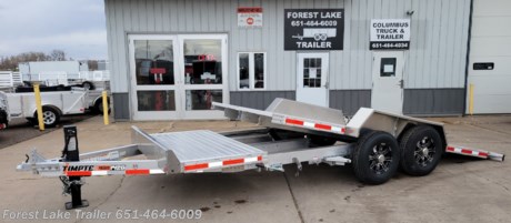 &lt;p&gt;&lt;span style=&quot;font-family: arial, helvetica, sans-serif; font-size: 24pt;&quot;&gt;&lt;strong&gt;2024 Timpte 20&#39; 14k Aluminum Tilt Trailer&lt;/strong&gt;&lt;/span&gt;&lt;/p&gt;
&lt;p&gt;This trailer is ready to go to work for you all year long! Built tough!&lt;/p&gt;
&lt;p&gt;16&#39; Tilt Deck; 4&#39; Fixed Deck&lt;/p&gt;
&lt;p&gt;Gravity Tilt w/Dual Cylinders and Control Value&lt;/p&gt;
&lt;p&gt;14,000 GVWR&lt;/p&gt;
&lt;p&gt;2-7000# Torsion Axles&lt;/p&gt;
&lt;p&gt;Electric Brakes&lt;/p&gt;
&lt;p&gt;12,000Lb Drop Leg Jack&lt;/p&gt;
&lt;p&gt;LED Lights&lt;/p&gt;
&lt;p&gt;12 Stake Pockets&lt;/p&gt;
&lt;p&gt;ST235/85R16 10 Ply Tires&lt;/p&gt;
&lt;p&gt;16&quot; Aluminum Wheels&lt;/p&gt;
&lt;p&gt;&amp;nbsp;&lt;/p&gt;
&lt;p style=&quot;text-align: center;&quot;&gt;Large Selection of trailers in stock and ready for immediate delivery!&lt;/p&gt;
&lt;p style=&quot;text-align: center;&quot;&gt;Easy on site financing. Call for quick and easy pre-approval.&lt;/p&gt;
&lt;p style=&quot;text-align: center;&quot;&gt;WWW.FORESTLAKETRAILER.COM&lt;/p&gt;
&lt;p style=&quot;text-align: center;&quot;&gt;651-464-6009&lt;/p&gt;
&lt;p style=&quot;text-align: center;&quot;&gt;Forest Lake Trailer&lt;/p&gt;
&lt;p style=&quot;text-align: center;&quot;&gt;15131 Feller Street&lt;/p&gt;
&lt;p style=&quot;text-align: center;&quot;&gt;Forest Lake, MN 55025&lt;/p&gt;
&lt;p style=&quot;text-align: center;&quot;&gt;Call for availability as our inventory is always changing.&lt;/p&gt;
&lt;p style=&quot;text-align: center;&quot;&gt;Financing terms are imply an estimate and are by no means a commitment to a specific interest rate or term. &amp;nbsp;Forest Lake Trailer is not responsible for errors, misprints or typos in our advertising.&lt;/p&gt;