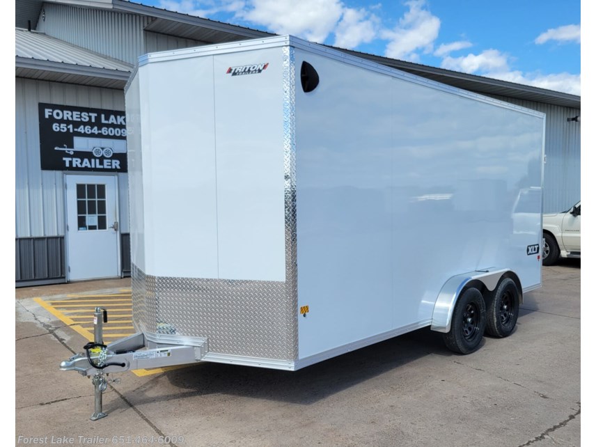New 2025 Triton Trailers Cargo V 7.4x16 7h Ramp Aluminum ATV UTV Cargo Trailer w available in Forest Lake, Minnesota