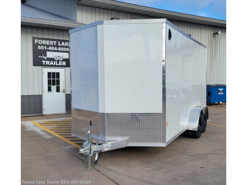 New 2025 Triton Trailers Cargo V 7x16 7h Ramp Aluminum ATV UTV Cargo Trailer w available in Forest Lake, Minnesota