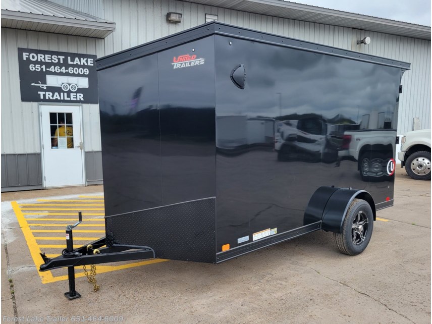 New 2025 United Trailers UJ 6x12 6’6&apos;&apos; H V 16&quot;OC Enclosed Trailer b bo available in Forest Lake, Minnesota