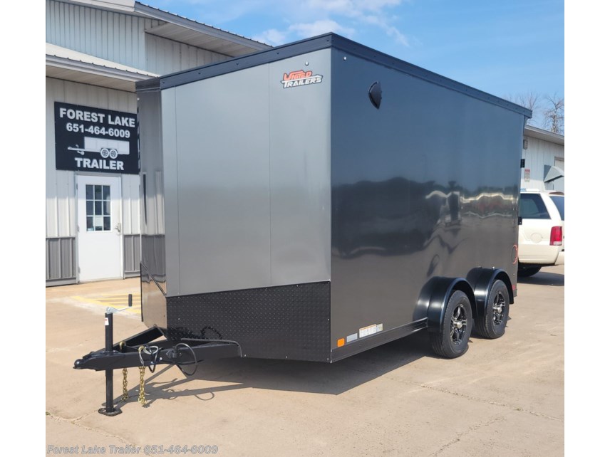 New 2025 United Trailers UJ 7.5.x14 7.5&apos; H V Enclosed Trailer w/Ramp c bo available in Forest Lake, Minnesota