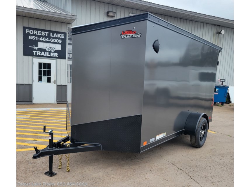 New 2025 United Trailers UJ 6x12 6’6&apos;&apos; H V 16&quot;OC Enclosed Trailer c b0 available in Forest Lake, Minnesota