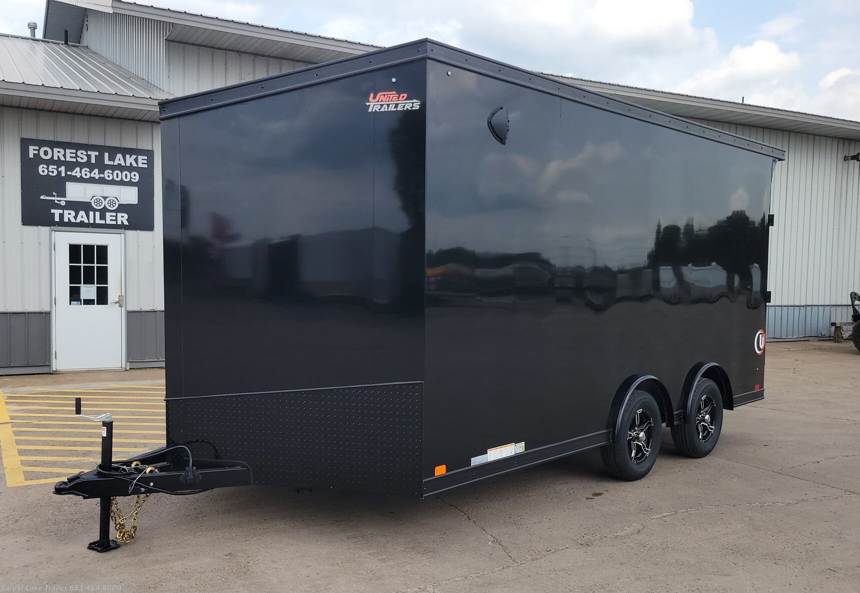 2026 United Trailers UJ 8.5x16 7' H V Front Enclosed Trailer w/Ramp b b