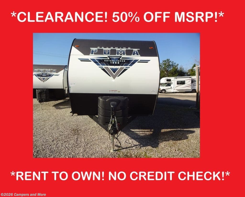 2023 Palomino Puma 28DBFQ/Rent to Own/No Credit Check RV for Sale in