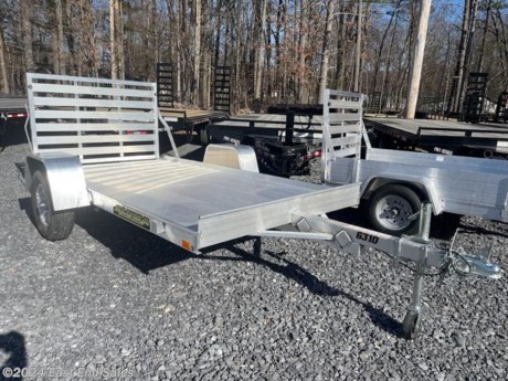 * All aluminum build\n* Extruded aluminum floor\n* 2000lb EZ lube torsion axle\n* 6in front headboard\n* 4 tie down loops in bed\n* 4 stake pockets\n* Rear ramp gate\n* LED lights\n* Swivel jack\n* 2in ball coupler\n* 48in A frame tongue\n* ST175/80R13 radials with aluminum wheels\n* 5 year manufacturer warranty\n\nAdditional 3% charge on all card transactions\*