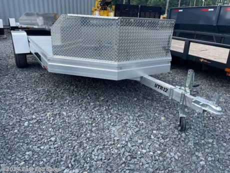 * All aluminum build\n* 3500lb EZ lube torsion axle\n* Aluminum extruded floor\n* 2in ball coupler on 38in tongue\n* Swivel jack\n* 4 tie down loops in bed\n* 1 swivel tie down in front center of bed\n* 4 - slider channel tie downs\n* Aluminum pull out ramp\n* 24in rock guard storage box with inside light\n* LED lights\n* 6 LED lights inside bed - 1 inside storage box\n* Aluminum tiger black wheels\n* ST205/75R14 radials\n\n\n\nAdditional 3% charge on all card transactions*
