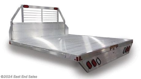 We do not offer installation or shipping
This bed is for a full size truck with dual rear wheels
• Extruded aluminum floor with drop rear skirt
• Headache rack with lights
• 3&quot; Channel main stringers, adjustable to fit different truck models
• LED Light package (2 taillights, 7 clearance lights)
• License plate light
• Pre-wired with lights installed
• Back-up lights
• 1/4&quot; x 2&quot; Rub rail with stake pockets
These are cash prices
3% charge on credit card transactions