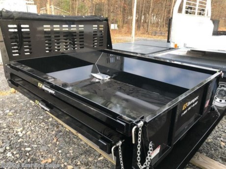 2022 EZ Dump Short Bed Insert \n-6000lb Lift Capacity \n\n-12 Gauge Floor \n-14 Gauge Sides \n-Expansion Stake Pockets (outside) \n-Flat Bar Rub Rails \n-Powder Coat Black \n-Single Mounted Hoist and Pump \n-Double-Acting Removable Tailgate \n-12V Double Acting Pump &amp; Cylinder \n-Power Up and Power Down \n-Remote Control \n-Thread in Grease Fitting on Pivots \n\n\nPhotos shown with optional Cab Protector and Mesh Tarp kit\n\n-Cab Protector $350 additional\n\n-Tarp Kit $275 additional \nAdditional 3% charge on all card transactions\*