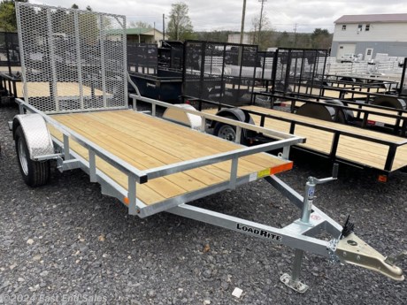 * Galvanized frame
* Tube top rail
* 48in A frame
* 2in ball coupler
* 3500lb Dexter EZ lube axle
* Spring suspension
* Rear ramp gate with spring assist
* Spare tire mount
* 2000lb set back jack
* 4 flat plug
* Safety chains
* 205/75R15 radials

Additional 3% charge on all card transactions*
