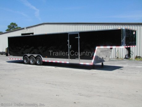 &lt;div&gt;NEW 8.5 X 40&#39; ENCLOSED GOOSENECK CARGO TRAILER&lt;/div&gt;
&lt;div&gt;&amp;nbsp;&lt;/div&gt;
&lt;div&gt;&amp;nbsp;&lt;/div&gt;
&lt;div&gt;Up for your consideration is a Brand New Model 8.5 x 32 + 8&#39; RISER Triple Axle, Enclosed Gooseneck Cargo Trailer.&amp;nbsp;&lt;/div&gt;
&lt;div&gt;&amp;nbsp;&lt;/div&gt;
&lt;div&gt;&amp;nbsp;&lt;/div&gt;
&lt;div&gt;YOU&#39;VE SEEN THE REST...NOW BUY THE BEST!&lt;/div&gt;
&lt;div&gt;&amp;nbsp;&lt;/div&gt;
&lt;div&gt;&amp;nbsp;&lt;/div&gt;
&lt;div&gt;ALL the TOP QUALITY FEATURES listed in this ad!&lt;/div&gt;
&lt;div&gt;&amp;nbsp;&lt;/div&gt;
&lt;div&gt;&amp;nbsp;&lt;/div&gt;
&lt;div&gt;STANDARD ELITE SERIES FEATURES:&lt;/div&gt;
&lt;div&gt;&amp;nbsp;&lt;/div&gt;
&lt;div&gt;&amp;nbsp;&lt;/div&gt;
&lt;div&gt;- Heavy Duty 8&quot; I-Beam Main Frame&lt;/div&gt;
&lt;div&gt;- Heavy Duty 1&quot; X 1 1/2&quot; Square Tubing Wall Studs &amp;amp; Roof Bows&lt;/div&gt;
&lt;div&gt;- 40&#39; Gooseneck, 32&#39; Box Space + 8&#39; Riser&lt;/div&gt;
&lt;div&gt;- 16&quot; On Center Walls&lt;/div&gt;
&lt;div&gt;- 16&quot; On Center Floors&lt;/div&gt;
&lt;div&gt;- 16&quot; On Center Roof Bows&lt;/div&gt;
&lt;div&gt;- (3) 7,000lb &quot;DEXTER&quot; TORSION Axles w/ All Wheel Electric Brakes &amp;amp; EZ LUBE Grease Fittings (21K G.V.W.R.)&lt;/div&gt;
&lt;div&gt;- HEAVY DUTY Rear Spring Assisted Ramp Door with (2) Barlocks for Security, EZ Lube Hinge Pins, &amp;amp; 16&quot; Transitional Ramp Flap&lt;/div&gt;
&lt;div&gt;- No-Show Beaver Tail (Dove Tail)&lt;/div&gt;
&lt;div&gt;- 4 - 5,000lb Flush Floor Mounted D-Rings&lt;/div&gt;
&lt;div&gt;- 36&quot; Side Door with RV Flush Lock &amp;amp; Bar Lock&lt;/div&gt;
&lt;div&gt;- ATP Diamond Plate Recessed Step-Up in Side door&lt;/div&gt;
&lt;div&gt;- 81&quot; Interior Height inside box space (35 1/2&quot; in riser)&lt;/div&gt;
&lt;div&gt;- Galvalume Roof with Thermo Ply and Full Luan Ceiling Liner&lt;/div&gt;
&lt;div&gt;- 2 5/16&quot; Gooseneck Coupler&lt;/div&gt;
&lt;div&gt;- Heavy Duty Safety Chains&lt;/div&gt;
&lt;div&gt;- Electric Landing Gear&lt;/div&gt;
&lt;div&gt;- Roof mounted Solar Panel&lt;/div&gt;
&lt;div&gt;- Marine Grade Battery&lt;/div&gt;
&lt;div&gt;- 7-Way Round RV Electrical Wiring Harness w/ Battery Back-Up &amp;amp; Safety Switch&lt;/div&gt;
&lt;div&gt;- Built In Cabinets &amp;amp; Steps Combo at Riser&lt;/div&gt;
&lt;div&gt;- ATP Bottom Trim on Sides &amp;amp; Rear&lt;/div&gt;
&lt;div&gt;- ATP Front under riser with Keyed Lock Access Door w/ Easy Access Junction Box&lt;/div&gt;
&lt;div&gt;- Exterior L.E.D. Lighting Package&lt;/div&gt;
&lt;div&gt;- D.O.T. Reflective Tape&lt;/div&gt;
&lt;div&gt;- 3/8&quot; Heavy Duty To Grade Plywood Walls&lt;/div&gt;
&lt;div&gt;- 3/4&quot; Heavy Duty Top Grade Plywood Floors&lt;/div&gt;
&lt;div&gt;- Heavy Duty Smooth Fender Flares&amp;nbsp;&lt;/div&gt;
&lt;div&gt;- Deluxe License Plate Holder with Light&amp;nbsp;&lt;/div&gt;
&lt;div&gt;- Top Quality Exterior Grade Paint&lt;/div&gt;
&lt;div&gt;- (2) Non-Powered Interior Roof Vent&lt;/div&gt;
&lt;div&gt;- (2) 12 Volt Interior Trailer Light w/ Wall Switch&lt;/div&gt;
&lt;div&gt;- Smooth Polished Aluminum Front &amp;amp; Rear Corners&lt;/div&gt;
&lt;div&gt;- 16&quot; Radial 8-Lug (ST23575R16) Tires &amp;amp; Wheels&lt;/div&gt;
&lt;div&gt;- .030 Black Metal&amp;nbsp; ( You choose Final color)&amp;nbsp;&lt;/div&gt;
&lt;div&gt;
&lt;div&gt;&amp;nbsp;&lt;/div&gt;
&lt;div&gt;&amp;nbsp;&lt;/div&gt;
&lt;div&gt;* * N.A.T.M. Inspected and Certified * *&lt;/div&gt;
&lt;div&gt;* * Manufacturers Title and 5 Year Limited Warranty Included * *&lt;/div&gt;
&lt;div&gt;* * PRODUCT LIABILITY INSURANCE * *&lt;/div&gt;
&lt;div&gt;* * FINANCING IS AVAILABLE W/ APPROVED CREDIT * *&amp;nbsp;&lt;/div&gt;
&lt;div&gt;&amp;nbsp;&lt;/div&gt;
&lt;div&gt;ASK US ABOUT OUR RENT TO OWN PROGRAM - NO CREDIT CHECK - LOW DOWN PAYMENT&lt;/div&gt;
&lt;div&gt;&amp;nbsp;&lt;/div&gt;
&lt;div&gt;Trailer is offered @ factory direct pick up in Willacoochee, GA...We also offer Nationwide Delivery, please contact us for more information.&lt;/div&gt;
&lt;div&gt;CALL: 888-710-2112&lt;/div&gt;
&lt;/div&gt;
&lt;p&gt;&amp;nbsp;&lt;/p&gt;