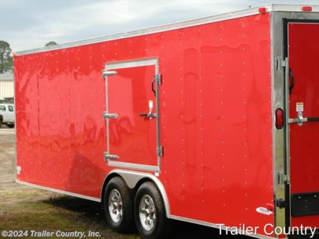 &lt;div&gt;NEW 8.5 x 24 RACE READY ENCLOSED CARHAULER/CARGO TRAILER&lt;/div&gt;
&lt;div&gt;&amp;nbsp;&lt;/div&gt;
&lt;div&gt;Up for your consideration is a Brand New HEAVY DUTY RACE READY&amp;nbsp; Tandem Axle, Enclosed/Carhauler Trailer. (10,4000 LB GVWR)&lt;/div&gt;
&lt;div&gt;&amp;nbsp;&lt;/div&gt;
&lt;div&gt;RACE READY... YOU&#39;VE SEEN THE REST...NOW BUY THE BEST!&lt;/div&gt;
&lt;div&gt;&amp;nbsp;&lt;/div&gt;
&lt;div&gt;ENCLOSED TRAILER FEATURES:&lt;/div&gt;
&lt;div&gt;&amp;nbsp;&lt;/div&gt;
&lt;div&gt;- Heavy Duty 6&quot; I-Beam Main Frame w/2&quot; X 6 Tubing&lt;/div&gt;
&lt;div&gt;- Heavy Duty 54&quot; Triple Tube Tongue&lt;/div&gt;
&lt;div&gt;- Heavy Duty 1&quot; x 1 1/2&quot; Square Tubing Wall Studs &amp;amp; Roof Bows&lt;/div&gt;
&lt;div&gt;- HEAVY DUTY Rear Spring Assisted Ramp Door with (2) Barlocks for Security, EZ Lube Hinge Pins, &amp;amp; 16&quot; Transitional Ramp Flap&lt;/div&gt;
&lt;div&gt;- 4 - 5,000lb Flush Floor Mounted D-Rings&lt;/div&gt;
&lt;div&gt;- 24&#39; Box Space + V-NOSE (26&#39;+ Tip to Rear)&lt;/div&gt;
&lt;div&gt;- 16&quot; On Center Walls&lt;/div&gt;
&lt;div&gt;- 16&quot; On Center Floors&lt;/div&gt;
&lt;div&gt;- 16&quot; On Center Roof Bows&lt;/div&gt;
&lt;div&gt;- (2) 5,200lb &quot;Dexter&quot; Leaf Spring 4&quot; Drop Axles w/ All Wheel Electric Brakes, Battery Back-up, Safety Switch &amp;amp; EZ LUBE Grease Fittings (10K GVWR)&lt;/div&gt;
&lt;div&gt;- 36&quot; Side Door with RV Flush Lock &amp;amp; Bar Lock for added security&lt;/div&gt;
&lt;div&gt;- ATP Diamond Plate Recessed Step-Up in side door&lt;/div&gt;
&lt;div&gt;- 6&#39;6&quot; Interior Height&lt;/div&gt;
&lt;div&gt;- Galvalume Seamed Roof w/ Thermo Ply Ceiling Liner&lt;/div&gt;
&lt;div&gt;- 2 5/16&quot; Coupler w/ Snapper Pin&lt;/div&gt;
&lt;div&gt;- Heavy Duty Safety Chains&lt;/div&gt;
&lt;div&gt;- 7-Way Round RV Electrical Wiring Harness w/ Battery Back-Up &amp;amp; Safety Switch&amp;nbsp;&lt;/div&gt;
&lt;div&gt;- 3/8&quot; Heavy Duty Top Grade Plywood Walls&lt;/div&gt;
&lt;div&gt;- 3/4&quot; Heavy Duty Top Grade Plywood Floors&lt;/div&gt;
&lt;div&gt;- Heavy Duty Smooth Fender Flares&lt;/div&gt;
&lt;div&gt;- 2K A-Frame Top Wind Jack&lt;/div&gt;
&lt;div&gt;- Deluxe Molded License Plate Holder w/ Tag Light&lt;/div&gt;
&lt;div&gt;- Top Quality Exterior Grade Paint&lt;/div&gt;
&lt;div&gt;- (1) Non-Powered Interior Roof Vent&lt;/div&gt;
&lt;div&gt;- (1) 12 Volt Interior Trailer Light w/ Wall Switch&lt;/div&gt;
&lt;div&gt;- 24&quot; Diamond Plate ATP Front Stone Guard w/ Matching Cap&lt;/div&gt;
&lt;div&gt;- Smooth Polished Aluminum Front &amp;amp; Rear Corners&lt;/div&gt;
&lt;div&gt;- Aluminum Mag Wheels&lt;/div&gt;
&lt;div&gt;- 15&quot; Radial (ST22575R15) Tires &amp;amp; Wheels&lt;/div&gt;
&lt;div&gt;- .030 Exterior Metal (ANY COLOR)&lt;/div&gt;
&lt;div&gt;- Escape Door on Driver Side&lt;/div&gt;
&lt;div&gt;- Exterior L.E.D. Lighting Package&lt;/div&gt;
&lt;div&gt;&amp;nbsp;&lt;/div&gt;
&lt;div&gt;UPGRADED RACE READY PACKAGE ON THIS TRAILER INCLUDES:&lt;/div&gt;
&lt;div&gt;&amp;nbsp;&lt;/div&gt;
&lt;div&gt;- 5,200 LB DEXTER AXLES&lt;/div&gt;
&lt;div&gt;- RADIAL TIRES (22575R15)&lt;/div&gt;
&lt;div&gt;- UPGRADED .030 COLOR (your choice)&lt;/div&gt;
&lt;div&gt;- 54&quot; ESCAPE DOOR&lt;/div&gt;
&lt;div&gt;- ALUMINUM 7 STAR MAG WHEELS&lt;/div&gt;
&lt;div&gt;&amp;nbsp;&lt;/div&gt;
&lt;p&gt;* * N.A.T.M. Inspected and Certified * *&lt;br /&gt;* * Manufacturers Title and 5 Year Limited Warranty Included * *&lt;br /&gt;* * PRODUCT LIABILITY INSURANCE * *&lt;br /&gt;* * FINANCING IS AVAILABLE W/ APPROVED CREDIT * *&lt;/p&gt;
&lt;p&gt;ASK US ABOUT OUR RENT TO OWN PROGRAM - NO CREDIT CHECK - LOW DOWN PAYMENT&lt;/p&gt;
&lt;p&gt;&lt;br /&gt;Trailer is offered @ factory direct pick up in Willacoochee, GA...We also offer Nationwide Delivery, please contact us for more information.&lt;br /&gt;CALL: 888-710-2112&lt;/p&gt;