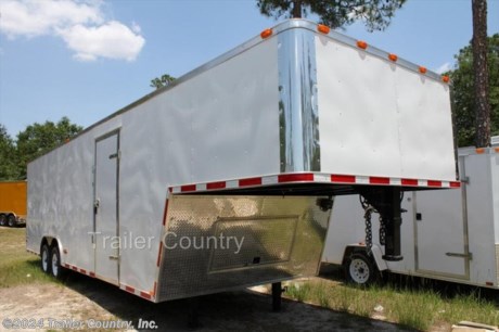 &lt;div&gt;NEW 8.5&#39; X 32&#39; ENCLOSED GOOSNECK CARGO TRAILER&lt;/div&gt;
&lt;div&gt;&amp;nbsp;&lt;/div&gt;
&lt;div&gt;Up for your Consideration is a Brand New Model 8.5&#39; X 24&#39;+8&#39; Riser Tandem Axle, Enclosed Gooseneck Cargo Trailer&lt;/div&gt;
&lt;div&gt;&amp;nbsp;&lt;/div&gt;
&lt;div&gt;ALL the TOP QUALITY FEATURES listed in this ad!&lt;/div&gt;
&lt;div&gt;&amp;nbsp;&lt;/div&gt;
&lt;div&gt;Standard ELITE SERIES Features:&lt;/div&gt;
&lt;div&gt;&amp;nbsp;&lt;/div&gt;
&lt;div&gt;- Heavy Duty 8&quot; I-Beam Main Frame&lt;/div&gt;
&lt;div&gt;- Heavy Duty Square Tubing Wall Studs &amp;amp; Roof Bows&lt;/div&gt;
&lt;div&gt;- 32&#39; Gooseneck, 24&#39; Box Space + 8&#39; Riser&lt;/div&gt;
&lt;div&gt;- 16&quot; On Center Walls&lt;/div&gt;
&lt;div&gt;- 16&quot; On Center Floors&lt;/div&gt;
&lt;div&gt;- 16&quot; On Center Roof Bows&lt;/div&gt;
&lt;div&gt;- (2) 5,200 lb &quot;Dexter&quot; TORSION Axles w/ All Wheel Electric Brakes &amp;amp; EZ LUBE Grease&amp;nbsp; Fittings&lt;/div&gt;
&lt;div&gt;- Rear Spring Assisted Ramp Door with (2) Barlocks for Security, EZ Lube Hinge Pins, &amp;amp; 16&quot; Transitional Ramp Flap&lt;/div&gt;
&lt;div&gt;- 4&#39; No-Show Beaver Tail (Dove Tail)&lt;/div&gt;
&lt;div&gt;- 4 - 5,000 lb Flush Floor Mounted D-Rings&lt;/div&gt;
&lt;div&gt;- 36&quot; Side Door with RV Flush Lock &amp;amp; Bar Lock&lt;/div&gt;
&lt;div&gt;- ATP Diamond Plate Recessed Step-Up @ Side door&lt;/div&gt;
&lt;div&gt;- 81&quot; Interior Height inside box space (35 1/2&quot; in riser)&lt;/div&gt;
&lt;div&gt;- Galvalume Roof with Thermo Ply and Full Luan Ceiling Liner&lt;/div&gt;
&lt;div&gt;- 2 5/16&quot; Gooseneck Coupler&lt;/div&gt;
&lt;div&gt;- Heavy Duty Safety Chains&lt;/div&gt;
&lt;div&gt;- Electric Landing Gear&lt;/div&gt;
&lt;div&gt;- Roof mounted Solar Panel&lt;/div&gt;
&lt;div&gt;- Marine Battery&lt;/div&gt;
&lt;div&gt;- 7-Way Round RV Electrical Wiring Harness w/ Battery Back-Up &amp;amp; Safety Switch&lt;/div&gt;
&lt;div&gt;- Built In Cabinets &amp;amp; Steps Combo at Riser&lt;/div&gt;
&lt;div&gt;- ATP Bottom Trim on Sides &amp;amp; Rear&lt;/div&gt;
&lt;div&gt;- ATP Front under riser with Keyed Lock Access Door w/ Easy Access Junction Box&lt;/div&gt;
&lt;div&gt;- Exterior L.E.D. Lighting Package&lt;/div&gt;
&lt;div&gt;- DOT Reflective Tape&lt;/div&gt;
&lt;div&gt;- 3/8&quot; Heavy Duty Grade Plywood Walls&lt;/div&gt;
&lt;div&gt;- 3/4&quot; Heavy Duty Grade Plywood Floors&lt;/div&gt;
&lt;div&gt;- Heavy Duty Smooth Fender Flares&amp;nbsp;&lt;/div&gt;
&lt;div&gt;- Deluxe License Plate Holder&lt;/div&gt;
&lt;div&gt;- Top Quality Exterior Grade Paint&lt;/div&gt;
&lt;div&gt;- (2) Non-Powered Interior Roof Vent&lt;/div&gt;
&lt;div&gt;- (2) 12 Volt Interior Trailer Light w/ Wall Switch&lt;/div&gt;
&lt;div&gt;- Smooth Polished Aluminum Front &amp;amp; Rear Corners&lt;/div&gt;
&lt;div&gt;- 15&quot; Radial (ST22575R15) Tires &amp;amp; Wheels&lt;/div&gt;
&lt;div&gt;&amp;nbsp;&lt;/div&gt;
&lt;div&gt;Shown in Standard color White, Other colors and trim options are available just ask and we will list them on eBay!&lt;/div&gt;
&lt;div&gt;&amp;nbsp;&lt;/div&gt;
&lt;div&gt;*Trailer Shown with optional trim*&lt;/div&gt;
&lt;div&gt;&amp;nbsp;&lt;/div&gt;
&lt;div&gt;*All trailers are D.O.T. Compliant for all 50 States, Canada, &amp;amp; Mexico.&lt;/div&gt;
&lt;div&gt;&amp;nbsp;&lt;/div&gt;
&lt;div&gt;*Manufacturers Title and 5 Year Limited Warranty Included&lt;/div&gt;
&lt;div&gt;&amp;nbsp;&lt;/div&gt;
&lt;div&gt;*FINANCING IS AVAILABLE W/ APPROVED CREDIT&lt;/div&gt;
&lt;div&gt;&amp;nbsp;&lt;/div&gt;
&lt;div&gt;
&lt;div&gt;ASK US ABOUT OUR RENT TO OWN PROGRAM - NO&amp;nbsp;CREDIT CHECK - NO DOWN PAYMENT&lt;/div&gt;
&lt;div&gt;&amp;nbsp;&lt;/div&gt;
&lt;/div&gt;
&lt;div&gt;*Trailer is offered @ factory direct pricing...We also have a Florida pick up location in Tampa and We offer Nationwide Delivery (See Shipping for more Information)&lt;/div&gt;
&lt;div&gt;&amp;nbsp;&lt;/div&gt;
&lt;div&gt;*FOR MORE INFORMATION CALL:&lt;/div&gt;
&lt;div&gt;&amp;nbsp;&lt;/div&gt;
&lt;div&gt;888-710-2112&lt;/div&gt;
&lt;div&gt;&amp;nbsp;&lt;/div&gt;
&lt;p&gt;&amp;nbsp;&lt;/p&gt;
