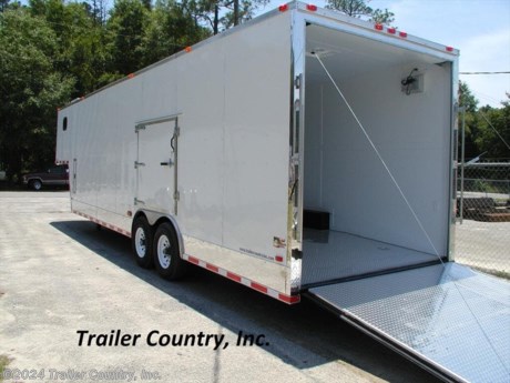 &lt;p&gt;&lt;strong&gt;NEW 8.5 X 34 ENCLOSED GOOSENECK CARGO TRAILER&lt;/strong&gt;&lt;/p&gt;
&lt;p&gt;Up for your consideration is a Brand New 8.5x26 + 8&#39; RISER Tandem Axle, Enclosed Gooseneck Cargo Trailer.&amp;nbsp;&lt;/p&gt;
&lt;p&gt;FOR MORE INFORMATION CALL: 888-710-2112&lt;/p&gt;
&lt;p&gt;NOW WITH FULL L.E.D. LIGHTING PACKAGE + ALL the other TOP QUALITY FEATURES listed in ad!&lt;/p&gt;
&lt;p&gt;&lt;span style=&quot;text-decoration: underline;&quot;&gt;&lt;strong&gt;Standard Elite Series Features:&lt;/strong&gt;&lt;/span&gt;&lt;br /&gt;&lt;br /&gt;&amp;nbsp;&amp;nbsp;&amp;nbsp; * Heavy Duty 8&quot; I-Beam Main Frame&lt;br /&gt;&amp;nbsp;&amp;nbsp;&amp;nbsp; * Heavy Duty Square Tubing Wall Studs &amp;amp; Roof Bows&lt;br /&gt;&amp;nbsp;&amp;nbsp;&amp;nbsp; * 34&#39; Gooseneck 26&#39; Box Space + 8&#39; Riser&lt;br /&gt;&amp;nbsp;&amp;nbsp;&amp;nbsp; * 16&quot; On Center Walls, Ceilings, and Roof Bows&lt;br /&gt;&amp;nbsp;&amp;nbsp;&amp;nbsp; * (2) 5,200lb &quot;Dexter&quot; TORSION Axles w/ All Wheel Electric Brakes &amp;amp; EZ LUBE Grease Fittings&lt;br /&gt;&amp;nbsp;&amp;nbsp;&amp;nbsp; * Rear Spring Assisted Ramp Door with (2) Barlocks for Security, EZ Lube Hinge Pins, &amp;amp; 16&quot; Transitional Ramp Flap&lt;br /&gt;&amp;nbsp;&amp;nbsp;&amp;nbsp; * 4&#39; No-Show Beaver Tail (Dove Tail)&lt;br /&gt;&amp;nbsp;&amp;nbsp;&amp;nbsp; * 4 - 5,000lb Flush Floor Mounted D-Rings&lt;br /&gt;&amp;nbsp;&amp;nbsp;&amp;nbsp; * 36&quot; Side Door with RV Flush Lock &amp;amp; Bar Lock&lt;br /&gt;&amp;nbsp;&amp;nbsp;&amp;nbsp; * ATP Diamond Plate Recessed Step-Up @ Side door&lt;br /&gt;&amp;nbsp;&amp;nbsp;&amp;nbsp; * 81&quot; Interior Height inside box space (35 1/2&quot; in riser)&lt;br /&gt;&amp;nbsp;&amp;nbsp;&amp;nbsp; * Complete Galvalume Seamed Roof with Thermo Ply Ceiling Liner&lt;br /&gt;&amp;nbsp;&amp;nbsp;&amp;nbsp; * 2 5/16&quot; Gooseneck Coupler w/ Snapper Pin&lt;br /&gt;&amp;nbsp;&amp;nbsp;&amp;nbsp; * Heavy Duty Safety Chains Electric Landing Gear&lt;br /&gt;&amp;nbsp;&amp;nbsp;&amp;nbsp; * Roof mounted Solar Panel&lt;br /&gt;&amp;nbsp;&amp;nbsp;&amp;nbsp; * Marine Battery&lt;br /&gt;&amp;nbsp;&amp;nbsp;&amp;nbsp; * 7-Way Round RV Electrical Wiring Harness w/ Battery Back-Up &amp;amp; Safety Switch&lt;br /&gt;&amp;nbsp;&amp;nbsp;&amp;nbsp; * Built In Cabinets &amp;amp; Steps Combo at Riser&lt;br /&gt;&amp;nbsp;&amp;nbsp;&amp;nbsp; * ATP Bottom Trim on Sides &amp;amp; Rear&lt;br /&gt;&amp;nbsp;&amp;nbsp;&amp;nbsp; * ATP Front under riser with Keyed Lock Access Door w/ Easy Access Junction Box&lt;br /&gt;&amp;nbsp;&amp;nbsp;&amp;nbsp; * L.E.D. Lighting (Exterior Lights)&lt;br /&gt;&amp;nbsp;&amp;nbsp;&amp;nbsp; * DOT Reflective Tape&lt;br /&gt;&amp;nbsp;&amp;nbsp;&amp;nbsp; * 3/8&quot; Heavy Duty Grade Plywood Walls&lt;br /&gt;&amp;nbsp;&amp;nbsp;&amp;nbsp; * 3/4&quot; Heavy Duty Grade&amp;nbsp;Plywood Floors&amp;nbsp;&lt;br /&gt;&amp;nbsp;&amp;nbsp;&amp;nbsp; * Heavy Duty Smooth Fender Flares&lt;br /&gt;&amp;nbsp;&amp;nbsp;&amp;nbsp; * Deluxe License Plate Holder&lt;br /&gt;&amp;nbsp;&amp;nbsp;&amp;nbsp; * Top Quality Exterior Grade Paint&lt;br /&gt;&amp;nbsp;&amp;nbsp;&amp;nbsp; * (2) Non-Powered Interior Roof Vent&lt;br /&gt;&amp;nbsp;&amp;nbsp;&amp;nbsp; * (2) 12 Volt Interior Trailer Light w/ Wall Switch&lt;br /&gt;&amp;nbsp;&amp;nbsp;&amp;nbsp; * Smooth Polished Aluminum Front &amp;amp; Rear Corners&lt;br /&gt;&lt;br /&gt;&lt;/p&gt;
&lt;p&gt;&lt;span style=&quot;text-decoration: underline;&quot;&gt;&lt;strong&gt;Up-Graded Features:&lt;/strong&gt;&lt;/span&gt;&lt;/p&gt;
&lt;p&gt;* 2=12&quot;x18&quot; Windows in Riser&lt;br /&gt;* 3/4&quot; Pressure Treated Plywood Floor&lt;br /&gt;* 2=7,000Lbs (14,000Lbs GVWR) &quot;Dexter&quot; Torsion All Wheel Electric Brake E-Z Lube Axles&lt;br /&gt;* 12 Inches Extra Interior Height (Total Interior Height 7 Foot 6 Inches)&lt;br /&gt;* 24 Foot Black &amp;amp; White Checkered Awning&lt;br /&gt;* A/C Package Package: 1=13,500 BTU A/C Unit w/ Heat Strip, A/C Pre-Wire &amp;amp; Brace, Insulated Walls &amp;amp; Ceiling Liner&lt;br /&gt;* Electrical Package: 2=110Volt Interior Recepts, 1=Wall Switch, 2=4&#39; Flourescent Lights, &amp;amp; 30 Amp Panel Box w/ 25&#39; Life Line&lt;br /&gt;* 2=500Watt Exterior Quartz Lights&lt;br /&gt;* 5th Wheel Set-Up ilo 2 5/16&quot; Gooseneck&lt;br /&gt;* Steel Winch Plate&lt;br /&gt;* Recessed Spare Tire Compartment in Floor&lt;br /&gt;* ATP-Diamond Plate Flooring, Ramp Door, &amp;amp; 16&quot; Transitional Flap&lt;br /&gt;* White Vinyl Walls &amp;amp; Ceiling Liner&lt;br /&gt;* 48 Inch Side Door ilo Standard 36 Inch&lt;br /&gt;* 54 Inch Driver Side Escape Door&lt;/p&gt;
&lt;p&gt;&amp;nbsp;&lt;/p&gt;
&lt;p&gt;* * N.A.T.M. Inspected and Certified * *&lt;br /&gt;* * Manufacturers Title and 5 Year Limited Warranty Included * *&lt;br /&gt;* * PRODUCT LIABILITY INSURANCE * *&lt;br /&gt;* * FINANCING IS AVAILABLE W/ APPROVED CREDIT * *&lt;/p&gt;
&lt;p&gt;ASK US ABOUT OUR RENT TO OWN PROGRAM - NO CREDIT CHECK - LOW DOWN PAYMENT&lt;/p&gt;
&lt;p&gt;&lt;br /&gt;Trailer is offered @ factory direct pick up in Willacoochee, GA...We also offer Nationwide Delivery, please contact us for more information.&lt;br /&gt;CALL: 888-710-2112&lt;/p&gt;