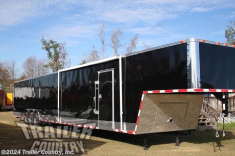 &lt;div&gt;NEW 8.5 X 52&#39; ENCLOSED GOOSE-NECK CARGO CAR HAULER&lt;/div&gt;
&lt;div&gt;&amp;nbsp;&lt;/div&gt;
&lt;div&gt;Up for your consideration is a Brand New 2018 Model 8.5 x 44 + 8&#39; RISER Triple Axle, Enclosed Goose Neck Cargo Trailer.&amp;nbsp;&lt;/div&gt;
&lt;div&gt;&amp;nbsp;&lt;/div&gt;
&lt;div&gt;YOU&#39;VE SEEN THE REST...NOW BUY THE BEST!&lt;/div&gt;
&lt;div&gt;&amp;nbsp;&lt;/div&gt;
&lt;div&gt;NOW WITH THERMO PLY CEILING LINER, L.E.D. LIGHTING PACKAGE, RADIAL TIRES, + ALL the other TOP QUALITY FEATURES listed in this ad!&lt;/div&gt;
&lt;div&gt;&amp;nbsp;&lt;/div&gt;
&lt;div&gt;STANDARD ELITE SERIES FEATURES:&lt;/div&gt;
&lt;div&gt;&amp;nbsp;&lt;/div&gt;
&lt;div&gt;- Heavy Duty 8&quot; I-Beam Main Frame&lt;/div&gt;
&lt;div&gt;- Heavy Duty 1&quot; X 1 1/2&quot; Square Tubing Wall Studs &amp;amp; Roof Bows&lt;/div&gt;
&lt;div&gt;- 52&#39; Gooseneck, 44&#39; Box Space + 8&#39; Riser&lt;/div&gt;
&lt;div&gt;- 16&quot; On Center Walls&lt;/div&gt;
&lt;div&gt;- 16&quot; On Center Floors&lt;/div&gt;
&lt;div&gt;- 16&quot; On Center Roof Bows&lt;/div&gt;
&lt;div&gt;- (3) 7,000 LB &quot;DEXTER&quot; TORSION Axles w/ All Wheel Electric Brakes &amp;amp; EZ LUBE Grease Fittings (21K G.V.W.R.)&lt;/div&gt;
&lt;div&gt;- HEAVY DUTY Rear Spring Assisted Ramp Door with (2) Bar locks for Security, EZ Lube Hinge Pins, &amp;amp; 16&quot; Transitional Ramp Flap&lt;/div&gt;
&lt;div&gt;- No-Show Beaver Tail (Dove Tail)&lt;/div&gt;
&lt;div&gt;- 4 - 5,000 lb Flush Floor Mounted D-Rings&lt;/div&gt;
&lt;div&gt;- 36&quot; Side Door with RV Flush Lock &amp;amp; Bar Lock&lt;/div&gt;
&lt;div&gt;- ATP Diamond Plate Recessed Step-Up in Side door&lt;/div&gt;
&lt;div&gt;- 81&quot; Interior Height inside box space (35 1/2&quot; in riser)&lt;/div&gt;
&lt;div&gt;- Galvalume Roof with Thermo Ply and Full Luan Ceiling Lining&lt;/div&gt;
&lt;div&gt;- 2 5/16&quot; Gooseneck Coupler w/ Snapper Pin&lt;/div&gt;
&lt;div&gt;- Heavy Duty Safety Chains&lt;/div&gt;
&lt;div&gt;- Electric Landing Gear&lt;/div&gt;
&lt;div&gt;- Roof mounted Solar Panel&lt;/div&gt;
&lt;div&gt;- Marine Grade Battery&lt;/div&gt;
&lt;div&gt;- 7-Way Round RV Electrical Wiring Harness w/ Battery Back-Up &amp;amp; Safety Switch&lt;/div&gt;
&lt;div&gt;- Built In Cabinets &amp;amp; Steps Combo at Riser&lt;/div&gt;
&lt;div&gt;- ATP Bottom Trim on Sides &amp;amp; Rear&lt;/div&gt;
&lt;div&gt;- ATP Front under riser with Keyed Lock Access Door w/ Easy Access Junction Box.&amp;nbsp;&lt;/div&gt;
&lt;div&gt;- Exterior L.E.D. Lighting Package&lt;/div&gt;
&lt;div&gt;- D.O.T. Reflective Tape&lt;/div&gt;
&lt;div&gt;- 3/8&quot; Heavy Duty To Grade Plywood Walls&lt;/div&gt;
&lt;div&gt;- 3/4&quot; Heavy Duty Top Grade Plywood Floors&lt;/div&gt;
&lt;div&gt;- Heavy Duty Smooth Fender Flares&amp;nbsp;&lt;/div&gt;
&lt;div&gt;- Deluxe License Plate Holder with Light&amp;nbsp;&lt;/div&gt;
&lt;div&gt;- Top Quality Exterior Grade Paint&lt;/div&gt;
&lt;div&gt;- (2) Non-Powered Interior Roof Vent&lt;/div&gt;
&lt;div&gt;- (2) 12 Volt Interior Trailer Light w/ Wall Switch&lt;/div&gt;
&lt;div&gt;- Smooth Polished Aluminum Front &amp;amp; Rear Corners&lt;/div&gt;
&lt;div&gt;- 16&quot; Radial 8-Lug (ST23575R16) Tires &amp;amp; Wheels&lt;/div&gt;
&lt;div&gt;&amp;nbsp;&lt;/div&gt;
&lt;div&gt;Additional Upgrades Include:&lt;/div&gt;
&lt;div&gt;&amp;nbsp;&lt;/div&gt;
&lt;div&gt;- .030 Metal Exterior&lt;/div&gt;
&lt;div&gt;- Screw-less Metal Exterior Walls&lt;/div&gt;
&lt;div&gt;- Spray on Liner on Trailer Floor and Rear Ramp&lt;/div&gt;
&lt;div&gt;- 88&#39; of E-track on Interior Walls (44&#39; on Each Wall)&lt;/div&gt;
&lt;div&gt;- (12) Additional D-rings (Total of 16 in Trailer)&lt;/div&gt;
&lt;div&gt;- Electrical Package (30 Amp Panel Box w/25&#39; Life Line, 2-110 Volt Interior Recepts, 2-4&#39; 12 Volt L.E.D. Strip Lights w/ Battery)&lt;/div&gt;
&lt;div&gt;- Exterior GFI Outlet&lt;/div&gt;
&lt;div&gt;- 14&#39; Black &amp;amp; White Checkered Awning on Driver Side&lt;/div&gt;
&lt;p&gt;&amp;nbsp;&lt;/p&gt;
&lt;p&gt;* * N.A.T.M. Inspected and Certified * *&lt;br /&gt;* * Manufacturers Title and 5 Year Limited Warranty Included * *&lt;br /&gt;* * PRODUCT LIABILITY INSURANCE * *&lt;br /&gt;* * FINANCING IS AVAILABLE W/ APPROVED CREDIT * *&lt;/p&gt;
&lt;p&gt;ASK US ABOUT OUR RENT TO OWN PROGRAM - NO CREDIT CHECK - LOW DOWN PAYMENT&lt;/p&gt;
&lt;p&gt;&lt;br /&gt;Trailer is offered @ factory direct pick up in Willacoochee, GA...We also offer Nationwide Delivery, please contact us for more information.&lt;br /&gt;CALL: 888-710-2112&lt;/p&gt;