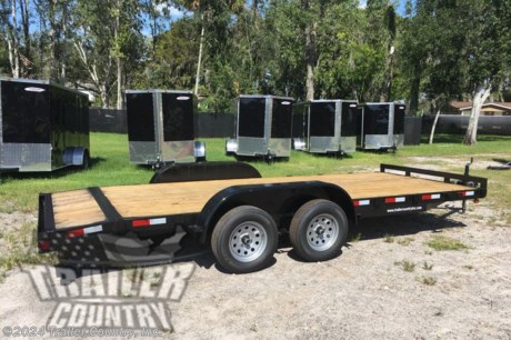 &lt;div&gt;&amp;nbsp;&lt;/div&gt;
&lt;div&gt;New 7&#39;x18&#39; (16&#39; + 2&#39;) Heavy Duty Open Wood Deck Car Hauler Trailer w/ 7,000 lb G.V.W.R.&lt;/div&gt;
&lt;div&gt;&amp;nbsp;&lt;/div&gt;
&lt;div&gt;Up for your Consideration is a Brand New 7&#39;x18&#39; Tandem Axle, Open Wood Deck Car Hauler Trailer w/Slide-Out Ramps&amp;nbsp;&amp;nbsp;&lt;/div&gt;
&lt;div&gt;&amp;nbsp;&lt;/div&gt;
&lt;div&gt;Also Great for Light Equipment Hauling - Landscaping - ATV&#39;s, UTV&#39;s &amp;amp; More!&lt;/div&gt;
&lt;div&gt;&amp;nbsp;&lt;/div&gt;
&lt;div&gt;Standard Patriot Series Features:&lt;/div&gt;
&lt;div&gt;&amp;nbsp;&lt;/div&gt;
&lt;div&gt;Heavy Duty 5&quot; Channel Main Frame&lt;/div&gt;
&lt;div&gt;Length: 18&#39; (16&#39; Straight Flat Deck + 2&#39; Dovetail)&lt;/div&gt;
&lt;div&gt;(2) 3,500 lb &quot;Dexter&quot; All Wheel Electric Brake Axles w/ EZ Lube Fittings (Breaks on Both Axles)&lt;/div&gt;
&lt;div&gt;Stake Pockets Tie Downs&lt;/div&gt;
&lt;div&gt;Stop Rail in Front&lt;/div&gt;
&lt;div&gt;2&quot; x 8&quot; Pressure Treated Deck&lt;/div&gt;
&lt;div&gt;2 5/16&quot; &quot;A&quot;- Frame Coupler&lt;/div&gt;
&lt;div&gt;Emergency Break- Away Kit&lt;/div&gt;
&lt;div&gt;Heavy Duty Safety Chains - w/Hooks&lt;/div&gt;
&lt;div&gt;7-Way RV Style Wiring Harness Plug&lt;/div&gt;
&lt;div&gt;2,000 lb Top-Wind Jack&lt;/div&gt;
&lt;div&gt;Tires - ST205-75R-15&quot; Radial Tires&lt;/div&gt;
&lt;div&gt;Wheels - 15&quot; Silver Mod Wheels&lt;/div&gt;
&lt;div&gt;Top Quality Paint&amp;nbsp;&lt;/div&gt;
&lt;div&gt;DOT Compliant L.E.D. Lighting System&lt;/div&gt;
&lt;div&gt;Light Protectors&lt;/div&gt;
&lt;div&gt;5&#39; Slide Out Ramps&lt;/div&gt;
&lt;div&gt;Bed Width - 82&quot; (Between Fenders)&lt;/div&gt;
&lt;div&gt;Spare Tire Mount&lt;/div&gt;
&lt;div&gt;&amp;nbsp;&lt;/div&gt;
&lt;div&gt;* FINANCING AVAILABLE W/ APPROVED CREDIT *&lt;/div&gt;
&lt;div&gt;&lt;span style=&quot;font-family: verdana, geneva;&quot;&gt;* RENT TO OWN PROGRAMS AVAILABLE W/ NO CREDIT CHECK - LOW DOWN PAYMENTS *&lt;/span&gt;&lt;/div&gt;
&lt;div&gt;&amp;nbsp;&lt;/div&gt;
&lt;div&gt;Manufacturers Title and Limited Warranty Included&lt;/div&gt;
&lt;div&gt;&amp;nbsp;&lt;/div&gt;
&lt;div&gt;Trailer is offered @ our Central Florida Retail Store. We also offer Nationwide Delivery. Please ask for more information about our optional delivery services.&amp;nbsp;&lt;/div&gt;
&lt;div&gt;&amp;nbsp;&lt;/div&gt;
&lt;div&gt;*Trailer Shown with Optional Trim*&lt;/div&gt;
&lt;div&gt;&amp;nbsp;&lt;/div&gt;
&lt;div&gt;All Trailers are D.O.T. Compliant for all 50 States, Canada, &amp;amp; Mexico.&lt;/div&gt;
&lt;div&gt;&amp;nbsp;&lt;/div&gt;
&lt;div&gt;FOR MORE INFORMATION CALL:&lt;/div&gt;
&lt;div&gt;&amp;nbsp;&lt;/div&gt;
&lt;div&gt;888-710-2112&lt;/div&gt;