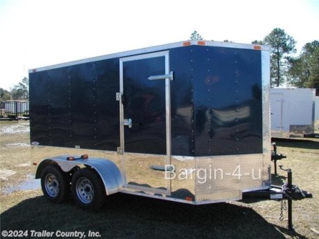 &lt;div&gt;NEW 6 X 12 ENCLOSED CARGO TRAILER&lt;/div&gt;
&lt;div&gt;&amp;nbsp;&lt;/div&gt;
&lt;div&gt;Up for your consideration is a Brand New Model 6x12 Tandem Axle, V-Nosed Enclosed Trailer.&lt;/div&gt;
&lt;div&gt;&amp;nbsp;&lt;/div&gt;
&lt;div&gt;NOW WITH THERMO PLY CEILING LINER, L.E.D. LIGHTING PACKAGE, RADIAL TIRES, + ALL the other TOP QUALITY FEATURES listed in this ad!&lt;/div&gt;
&lt;div&gt;&amp;nbsp;&lt;/div&gt;
&lt;div&gt;- Heavy duty 2 X 4 Tube Main Frame&lt;/div&gt;
&lt;div&gt;- Heavy duty Tubular Wall Studs &amp;amp; Roof Bows&lt;/div&gt;
&lt;div&gt;- Rear Spring Assisted Ramp Door with (2) Barlocks for Security, EZ Lube Hinge Pins, &amp;amp; 16&quot; Rear Ramp Door Transitional Flap&lt;/div&gt;
&lt;div&gt;- 12&#39; Box Space plus 2&#39;+&quot; V-Nose (TOTAL 14&#39;+&quot; From tip to rear Interior Space)&lt;/div&gt;
&lt;div&gt;- (2) 3,500lb 4&quot; &quot;Dexter&quot; All Wheel Electric Brake Drop Axles w/ EZ LUBE Grease Fittings&lt;/div&gt;
&lt;div&gt;- 32&quot; Side Door with Bar Lock&lt;/div&gt;
&lt;div&gt;- 16&quot; On Center Walls&lt;/div&gt;
&lt;div&gt;- 16&quot; On Center Floors&lt;/div&gt;
&lt;div&gt;- 16&quot; On Center Roof Bows&lt;/div&gt;
&lt;div&gt;- 6&#39; Interior Height&lt;/div&gt;
&lt;div&gt;- Galvalume Seamed Roof w/ Thermo Ply Ceiling Liner&lt;/div&gt;
&lt;div&gt;- 2 5/16&quot; Coupler w/ Snapper Pin&lt;/div&gt;
&lt;div&gt;- Heavy Duty Safety Chains&lt;/div&gt;
&lt;div&gt;- 7-Way Round RV Electrical Wiring Harness w/ Battery Back-up &amp;amp; Safety Switch&amp;nbsp;&lt;/div&gt;
&lt;div&gt;- 3/8&quot; Heavy Duty Grade Plywood Walls&lt;/div&gt;
&lt;div&gt;- 3/4&quot; Heavy Duty Grade Plywood Floors&lt;/div&gt;
&lt;div&gt;- Heavy Duty Smooth Fenders with Wide Side Marker Clearance Lights&lt;/div&gt;
&lt;div&gt;- 2K A-Frame Top Wind Jack&lt;/div&gt;
&lt;div&gt;- Top Quality Exterior Grade Paint&lt;/div&gt;
&lt;div&gt;- (1) Non-Powered Interior Roof Vent&lt;/div&gt;
&lt;div&gt;- (1) 12 Volt Interior Trailer Light w/ Wall Switch&lt;/div&gt;
&lt;div&gt;- 24&quot; Diamond Plate ATP Front Stone Guard with matching V-nose cap&lt;/div&gt;
&lt;div&gt;- 15&quot; Radial (ST20575R15) Tires &amp;amp; Wheels&lt;/div&gt;
&lt;div&gt;- Exterior Lighting Package&lt;/div&gt;
&lt;div&gt;&amp;nbsp;&lt;/div&gt;
&lt;div&gt;Shown in Black, Other colors Available : White, Navy Blue, Hunter Green, Silver Frost, Dove Gray, Dark Charcoal, Red, and Brandywine.&lt;/div&gt;
&lt;div&gt;&amp;nbsp;&lt;/div&gt;
&lt;div&gt;&amp;nbsp;&lt;/div&gt;
&lt;div&gt;* ! ! ! YOU CHOOSE FINAL COLOR ! ! !&lt;/div&gt;
&lt;div&gt;&amp;nbsp;&lt;/div&gt;
&lt;div&gt;* All trailers are DOT compliant for all 50 States, Canada, &amp;amp; Mexico.&lt;/div&gt;
&lt;p&gt;&amp;nbsp;&lt;/p&gt;
&lt;p&gt;* * N.A.T.M. Inspected and Certified * *&lt;br /&gt;* * Manufacturers Title and 5-Year Limited Warranty Included * *&lt;br /&gt;* * PRODUCT LIABILITY INSURANCE * *&lt;br /&gt;* * FINANCING IS AVAILABLE W/ APPROVED CREDIT * *&lt;/p&gt;
&lt;div&gt;ASK US ABOUT OUR RENT TO OWN PROGRAM - NO&amp;nbsp;CREDIT CHECK - NO DOWN PAYMENT&lt;/div&gt;
&lt;div&gt;&amp;nbsp;&lt;/div&gt;
&lt;p&gt;Trailer is offered @ factory direct pick up in Willacoochee,GA (Zip Code 31650)...We also offer Nationwide Delivery, please contact us for more information.&lt;br /&gt;CALL: 888-710-2112&lt;/p&gt;