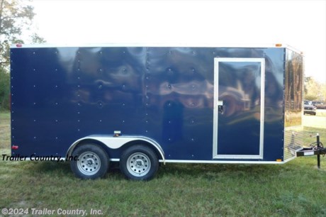 &lt;p&gt;&lt;strong&gt;NEW 7&#39; X 16&#39;&amp;nbsp;&quot;&lt;em&gt;&lt;span style=&quot;text-decoration: underline;&quot;&gt;ALL AMERICAN&lt;/span&gt;&lt;/em&gt;&lt;strong&gt;&quot; Series ENCLOSED CARGO TRAILER&lt;/strong&gt;&lt;/strong&gt;&lt;/p&gt;
&lt;p&gt;&lt;strong&gt;Up for your consideration is a Brand New ALL AMERICAN&amp;nbsp;Series Model 7x16 Tandem Axle, V-Nosed Enclosed Trailer&lt;/strong&gt;&lt;/p&gt;
&lt;p&gt;&lt;strong&gt;! ! !&amp;nbsp;ALL the&amp;nbsp;&lt;strong&gt;&lt;span style=&quot;text-decoration: underline;&quot;&gt;TOP QUALITY FEATURES&lt;/span&gt;&lt;/strong&gt;&amp;nbsp;you want ! ! !&lt;/strong&gt;&lt;/p&gt;
&lt;p&gt;&lt;strong&gt;&lt;strong&gt;&lt;span style=&quot;text-decoration: underline;&quot;&gt;Standard&amp;nbsp;Features&lt;/span&gt;&lt;/strong&gt;:&lt;br /&gt;&lt;br /&gt;&amp;nbsp;&amp;nbsp;&amp;nbsp; * Heavy Duty 2&quot; x 4&quot; Square Tube Main Frame&lt;br /&gt;&amp;nbsp;&amp;nbsp;&amp;nbsp; * Heavy Duty 1&quot; x 1&quot; Square Tubular Wall Studs &amp;amp; Roof Bows&lt;br /&gt;&amp;nbsp;&amp;nbsp;&amp;nbsp; * Rear Spring Assisted Ramp Door with (2) Barlocks for Security &amp;amp; EZ Lube Hinge Pins &amp;amp; 16&quot; Ramp Transition Flap&lt;br /&gt;&amp;nbsp;&amp;nbsp;&amp;nbsp; * 16&#39; Box Space + V-Nose&lt;br /&gt;&amp;nbsp;&amp;nbsp;&amp;nbsp; * 16&quot; On Center Wall, Floor, and Ceiling Crossmembers&lt;br /&gt;&amp;nbsp;&amp;nbsp;&amp;nbsp; * Complete Braking System (Electric Brakes on both axles, Battery Back-Up, &amp;amp; Safety Switch)&lt;br /&gt;&amp;nbsp;&amp;nbsp;&amp;nbsp; * (2) 3,500lb &amp;nbsp;4 Inch&amp;nbsp;Drop Axles w/ EZ LUBE Grease Fittings&lt;br /&gt;&amp;nbsp;&amp;nbsp;&amp;nbsp; * 32&quot; Side Door with&amp;nbsp;RV Style Flush Lock&lt;br /&gt;&amp;nbsp;&amp;nbsp;&amp;nbsp; * 6&#39; Interior Height&lt;br /&gt;&amp;nbsp;&amp;nbsp;&amp;nbsp; * Flat Galvalume Seamed Roof with Luan Ceiling&amp;nbsp;Liner Strip&lt;br /&gt;&amp;nbsp;&amp;nbsp;&amp;nbsp; * 2 5/16&quot; Coupler w/ Snapper Pin&lt;br /&gt;&amp;nbsp;&amp;nbsp;&amp;nbsp; * Heavy Duty Safety Chains&lt;br /&gt;&amp;nbsp;&amp;nbsp;&amp;nbsp; * 7-Way RV Wiring Harness Plug w/ Battery Back-Up &amp;amp; Safety Switch&lt;br /&gt;&amp;nbsp;&amp;nbsp;&amp;nbsp; * 3/8&quot; Heavy Duty Top Grade Plywood Walls&lt;br /&gt;&amp;nbsp;&amp;nbsp;&amp;nbsp; * 3/4&quot; Heavy Duty Top Grade&amp;nbsp;Plywood Floors&lt;br /&gt;&amp;nbsp;&amp;nbsp;&amp;nbsp; * Smooth Teardrop&amp;nbsp;Style Fenders with Wide Side Marker Clearance Lights&lt;br /&gt;&amp;nbsp;&amp;nbsp;&amp;nbsp; * 2K A-Frame Top Wind Jack&lt;br /&gt;&amp;nbsp;&amp;nbsp;&amp;nbsp; * Top Quality Exterior Grade Paint&lt;br /&gt;&amp;nbsp;&amp;nbsp;&amp;nbsp; * (1) Non-Powered Interior Roof Vent&lt;br /&gt;&amp;nbsp;&amp;nbsp;&amp;nbsp; * (1) 12 Volt Interior Trailer Dome&amp;nbsp;Light w/ Wall Switch&lt;br /&gt;&amp;nbsp;&amp;nbsp;&amp;nbsp; * 24&quot; Diamond Plate ATP Front Stone Guard with Matching V-Nose Cap&lt;br /&gt;&amp;nbsp;&amp;nbsp;&amp;nbsp; * 15&quot; Radial (ST20575D15) Tires &amp;amp; Silver Mod Wheels&lt;br /&gt;&amp;nbsp;&amp;nbsp;&amp;nbsp; *&amp;nbsp;Screwed Metal Exterior&lt;br /&gt;&amp;nbsp;&amp;nbsp;&amp;nbsp; *&amp;nbsp;L.E.D. Strip Tail Lights&lt;br /&gt;&lt;br /&gt;&lt;/strong&gt;&lt;/p&gt;
&lt;p&gt;&lt;strong&gt;* * Manufacturers Title and&amp;nbsp;&lt;strong&gt;Limited&amp;nbsp;&lt;/strong&gt;Warranty Included * *&lt;br /&gt;* * PRODUCT LIABILITY INSURANCE * *&lt;br /&gt;* * FINANCING IS AVAILABLE W/ APPROVED CREDIT * *&lt;/strong&gt;&lt;/p&gt;
&lt;p&gt;&lt;strong&gt;ASK US ABOUT OUR RENT TO OWN PROGRAM - NO CREDIT CHECK - LOW DOWN PAYMENT. &lt;/strong&gt;&lt;/p&gt;
&lt;p&gt;&lt;strong&gt;&lt;br /&gt;Trailer is offered @ factory direct pick up in Pearson, GA...We also offer Nationwide Delivery, please contact us for more information.&lt;br /&gt;CALL: 888-710-2112&lt;/strong&gt;&lt;/p&gt;