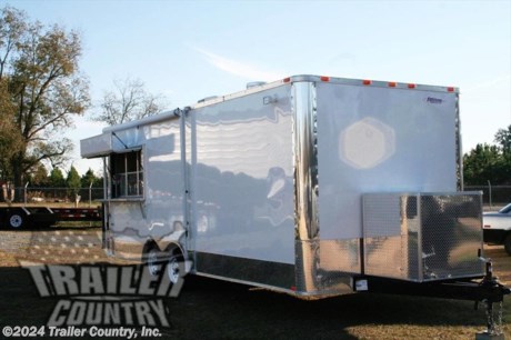 &lt;p&gt;&amp;nbsp;&lt;/p&gt;
&lt;div&gt;&amp;nbsp;&lt;/div&gt;
&lt;div&gt;NEW 8.5 X 22&#39; ENCLOSED MOBILE KITCHEN VENDING TRAILER LOADED W/ OPTIONS!&lt;/div&gt;
&lt;div&gt;&amp;nbsp;&lt;/div&gt;
&lt;div&gt;Up for your consideration is a Brand New Heavy Duty Model 8.5 x 22 Tandem Axle, Enclosed Food Vending Concession BBQ Trailer w/ Bathroom Package.&lt;/div&gt;
&lt;div&gt;&amp;nbsp;&lt;/div&gt;
&lt;div&gt;YOU&#39;VE SEEN THE REST...NOW BUY THE BEST!&lt;/div&gt;
&lt;div&gt;&amp;nbsp;&lt;/div&gt;
&lt;div&gt;ALL the TOP QUALITY FEATURES listed in this ad!&lt;/div&gt;
&lt;div&gt;&amp;nbsp;&lt;/div&gt;
&lt;div&gt;Elite Series Standard Features:&lt;/div&gt;
&lt;div&gt;&amp;nbsp;&lt;/div&gt;
&lt;div&gt;- Heavy Duty 6&quot; I Beam Main Frame w/ 2&quot;X6&quot; Square Tube Frame&lt;/div&gt;
&lt;div&gt;- 22&#39; Box Space&amp;nbsp;&lt;/div&gt;
&lt;div&gt;- 54&quot; TRIPLE TUBE TONGUE&lt;/div&gt;
&lt;div&gt;- 16&quot; On Center Walls&lt;/div&gt;
&lt;div&gt;- 16&quot; On Center Floors&lt;/div&gt;
&lt;div&gt;- 16&quot; On Center Roof Bows&lt;/div&gt;
&lt;div&gt;- (2) 3,500 lb &quot; DEXTER&quot; SPRING Axles w/ All Wheel Electric Brakes &amp;amp; EZ LUBE Grease Fittings- Self Adjusting Axles&lt;/div&gt;
&lt;div&gt;- HEAVY DUTY Rear Spring Assisted Ramp Door with (2) Bar locks for Security, &amp;amp; EZ Lube Hinge Pins&lt;/div&gt;
&lt;div&gt;- No-Show Beaver Tail (Dove Tail)&lt;/div&gt;
&lt;div&gt;- 4 - 5,000 lb Flush Floor Mounted D-Rings&lt;/div&gt;
&lt;div&gt;- 36&quot; Side Door with Lock&lt;/div&gt;
&lt;div&gt;- ATP Diamond Plate Recessed Step-Up in Side door&lt;/div&gt;
&lt;div&gt;- 6&#39;6&quot; Interior Height inside Box Space&lt;/div&gt;
&lt;div&gt;- Galvalume Seamed Roof w/ Thermo Ply Ceiling Liner&lt;/div&gt;
&lt;div&gt;- 2 5/16&quot; Coupler w/ Snapper Pin&lt;/div&gt;
&lt;div&gt;- Heavy Duty Safety Chains&lt;/div&gt;
&lt;div&gt;- 2 K Top-Wind Jack&lt;/div&gt;
&lt;div&gt;- 7-Way Round RV Electrical Wiring Harness w/ Battery Back-Up &amp;amp; Safety Switch&lt;/div&gt;
&lt;div&gt;- 24&quot; ATP Front Stone Guard w/ ATP Nose Cap&lt;/div&gt;
&lt;div&gt;- Exterior L.E.D Lighting Package&lt;/div&gt;
&lt;div&gt;- 3/8&quot; Heavy Duty Top Grade Plywood Walls&lt;/div&gt;
&lt;div&gt;- 3/4&quot; Heavy Duty Top Grade Plywood Floors&lt;/div&gt;
&lt;div&gt;- Heavy Duty Smooth Fender Flares&lt;/div&gt;
&lt;div&gt;- Deluxe License Plate Holder with Light&lt;/div&gt;
&lt;div&gt;- Top Quality Exterior Grade Automotive Paint&lt;/div&gt;
&lt;div&gt;- (1) Non-Powered Roof Vent&lt;/div&gt;
&lt;div&gt;- (1) 12-Volt Interior Trailer Light w/ Wall Switch&lt;/div&gt;
&lt;div&gt;- 15&quot; Radial Tires&lt;/div&gt;
&lt;div&gt;- White Modular Wheels&lt;/div&gt;
&lt;div&gt;&amp;nbsp;&lt;/div&gt;
&lt;div&gt;Concession Package &amp;amp; Upgrades:&lt;/div&gt;
&lt;div&gt;&amp;nbsp;&lt;/div&gt;
&lt;div&gt;-Concession Package- 9&#39; Hood Range, Air Flow Blower, 2 Interior Range Lights, Grease Trap on Roof, Backsplash under Hood Range (No Fire Suppression System)&lt;/div&gt;
&lt;div&gt;- 1 ~ Custom Insulated Aluminum Sink Cover- Designed as Removable Prep Station.&lt;/div&gt;
&lt;div&gt;- 1 ~ 3&#39; x 6&#39; Concession/Vending Window w/Sliding Glass Inserts &amp;amp; Screen (Close to Rear Passengerside of Trailer)&lt;/div&gt;
&lt;div&gt;- 1 ~ 12&quot; x 6&quot;&#39; Exterior Serving Counter Under Concession Window&lt;/div&gt;
&lt;div&gt;- 1 ~ 7&#39; x 16&quot; &quot;L&quot; Shaped Serving Counter w/Base Cabinet Mounted Under Concession Window to Rear Wall (In Red Metal)&lt;/div&gt;
&lt;div&gt;- A/C Unit, Pre-wire &amp;amp; Brace, (13,500 BTU Unit w/ Heat Strip)&lt;/div&gt;
&lt;div&gt;- Sink Package ~ 3 Stainless Steel Sinks in Stainless Steel Table W/Hardware in Mill Finish, Hand wash Station, Upgraded 40 Gallon Fresh Water Tank, Upgraded 50 Gallon Waste Water Tank, &amp;amp; 6 Gallon Hot Water Heater&lt;/div&gt;
&lt;div&gt;- Concession Marquee&lt;/div&gt;
&lt;div&gt;- Electrical Package ~ ( 100 Amp Panel Box w/50&#39; Life Line, 2-110 Volt Interior Recepts, 2~4&#39; 12 Volt L.E.D. Strip Lights w/ Battery)&lt;/div&gt;
&lt;div&gt;- 8 ~ Additional 110 Volt Interior Recepts through out unit. (Total of 10)&lt;/div&gt;
&lt;div&gt;- 1 ~ Exterior Motor Base Plug ilo Life Line&lt;/div&gt;
&lt;div&gt;- 1 ~ Exterior GFI Outlet&lt;/div&gt;
&lt;div&gt;- Rubber Tread Plate Flooring&lt;/div&gt;
&lt;div&gt;- Mill Finish Metal Walls and Ceiling Liner&amp;nbsp;&lt;/div&gt;
&lt;div&gt;- Insulated Walls &amp;amp; Ceiling&lt;/div&gt;
&lt;div&gt;- Propane Package ~2 -100 lb Propane Tanks, Regulator, LP Lines, w/3 Stub Outs ( Cages/Tanks located on Rear)&lt;/div&gt;
&lt;div&gt;- 2 ~ Propane Tanks (Tanks are Empty)&lt;/div&gt;
&lt;div&gt;- 2 ~ Locking Propane Cages w/ Swing Door&lt;/div&gt;
&lt;div&gt;&amp;nbsp;&lt;/div&gt;
&lt;div&gt;Additional Upgrades:&lt;/div&gt;
&lt;div&gt;&amp;nbsp;&lt;/div&gt;
&lt;div&gt;- 1/2 Bathroom Package ~Toilet, 1-50 Gallon Fresh Tank, 1-35 Gallon Waste Tank, 6 Gallon Water Heater, Sink w/ Cabinet w/24&quot; Doors.&amp;nbsp;&lt;/div&gt;
&lt;div&gt;- 2 ~ Floor Drains (1 Centered in Floor if Unit and 1 Centered in Bathroom Floor)&lt;/div&gt;
&lt;div&gt;- .030 Upgraded Metal Exterior&lt;/div&gt;
&lt;div&gt;- Screw-less Metal Exterior&lt;/div&gt;
&lt;div&gt;- Solid Rear Wall&lt;/div&gt;
&lt;div&gt;- Upgrade Standard Side Door to 48&quot;, Installed into Center Rear Wall&lt;/div&gt;
&lt;div&gt;- Screendoor 32&quot; Plant Made RV Door w/ Window (Moved to side door location)&lt;/div&gt;
&lt;div&gt;- Extended Tongue&lt;/div&gt;
&lt;div&gt;- ATP Diamond Plate Generator Box w/ Vents and Slide Out Tray (Mounted on Ext Tongue)&lt;/div&gt;
&lt;div&gt;- Pull Out Step Mounted Under Rear Door&lt;/div&gt;
&lt;div&gt;- 8&quot; Polished Trim On Sides and Rear&lt;/div&gt;
&lt;div&gt;- 1 ~ Pair Clear L.E.D. Double Rear Tail Lights&lt;/div&gt;
&lt;div&gt;- 12&quot; Extra Interior Height (7&#39;6&#39;&#39; Total Interior Height)&lt;/div&gt;
&lt;div&gt;- 12&#39; Black and White Checkered Awning Curbside&lt;/div&gt;
&lt;div&gt;- 1 ~ Pair Rear Mounted Stabilizer Jacks&amp;nbsp;&lt;/div&gt;
&lt;div&gt;- 2 ~ 4 Way Exterior Quartz Lights&lt;/div&gt;
&lt;div&gt;- No Beaver Tail - Straight Deck&lt;/div&gt;
&lt;p&gt;&amp;nbsp;&lt;/p&gt;
&lt;p&gt;* * N.A.T.M. Inspected and Certified * *&lt;br /&gt;* * Manufacturers Title and 5 Year Limited Warranty Included * *&lt;br /&gt;* * PRODUCT LIABILITY INSURANCE * *&lt;br /&gt;FINANCING IS AVAILABLE W/ APPROVED CREDIT*&lt;br /&gt;Trailer is offered @ factory direct pick up in Willacoochee, GA...We also offer Nationwide Delivery, please contact us for more information.&lt;br /&gt;CALL: 888-710-2112&lt;/p&gt;