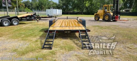 &lt;div&gt;Brand New 7&#39; x 20&#39; (18&#39; + 2&#39;) Heavy Duty Bumper Pull Equipment Hauler Trailer.&lt;/div&gt;
&lt;div&gt;&amp;nbsp;&lt;/div&gt;
&lt;div&gt;Up for your Consideration is a Brand New Liberty Series 7&#39; x 20&#39; Tandem Axle, Heavy Duty Flatbed Equipment Hauler Trailer w/ Dove Tail.&lt;/div&gt;
&lt;div&gt;&amp;nbsp;&lt;/div&gt;
&lt;div&gt;Also Great for Construction - Storm Clean Up - Car Hauling - Landscaping - &amp;amp; More!&lt;/div&gt;
&lt;div&gt;&amp;nbsp;&lt;/div&gt;
&lt;div&gt;Standard Features:&lt;/div&gt;
&lt;div&gt;&amp;nbsp;&lt;/div&gt;
&lt;div&gt;Proudly Made in the U.S.A.&amp;nbsp;&lt;/div&gt;
&lt;div&gt;Heavy Duty 6&quot; Channel Main Frame&amp;nbsp;&lt;/div&gt;
&lt;div&gt;6&quot; Channel Wrap Around Tongue&lt;/div&gt;
&lt;div&gt;14,000 lb G.V.W.R.&amp;nbsp;&amp;nbsp;&lt;/div&gt;
&lt;div&gt;(2) 7,000 lb &quot;Dexter&quot; E-Z Lube Spring Axles w/ All Wheel Electric Brakes&lt;/div&gt;
&lt;div&gt;Emergency Break-Away Kit&lt;/div&gt;
&lt;div&gt;5&#39; Channel Equipment Style Fold-Up Ramps&lt;/div&gt;
&lt;div&gt;2 5/16&quot; Heavy Duty Coupler&amp;nbsp;&lt;/div&gt;
&lt;div&gt;2&#39; X 8&#39; Pressure Treated Wood Deck&lt;/div&gt;
&lt;div&gt;Heavy Duty Diamond Plate Steel Fenders&lt;/div&gt;
&lt;div&gt;Heavy Duty Safety Chains w/ Hooks&lt;/div&gt;
&lt;div&gt;Headache Bar/Stop Rail&lt;/div&gt;
&lt;div&gt;Black Exterior Paint&lt;/div&gt;
&lt;div&gt;7,000 Lb Drop-Leg Jack w/ Set-Back&lt;/div&gt;
&lt;div&gt;Stake Pockets for Tie Downs - All Around&lt;/div&gt;
&lt;div&gt;Tires - ST235-80R-16 Radial Tires&lt;/div&gt;
&lt;div&gt;Wheels - 16&quot; Silver Mod Wheels&lt;/div&gt;
&lt;div&gt;D.O.T. Compliant L.E.D. Lighting System&lt;/div&gt;
&lt;div&gt;Enclosed Tail Light Brackets&lt;/div&gt;
&lt;div&gt;7-Way Round Wiring Harness&lt;/div&gt;
&lt;div&gt;Sealed Wiring Harness&lt;/div&gt;
&lt;div&gt;D.O.T. Reflective Tape&lt;/div&gt;
&lt;div&gt;Spare Tire Mount&lt;/div&gt;
&lt;div&gt;Bed Width: 82&quot;(Between Fenders)&lt;/div&gt;
&lt;div&gt;Deck Length: 20&#39; (18&#39; Straight Flatbed +2&#39; Dove)&lt;/div&gt;
&lt;div&gt;&amp;nbsp;&lt;/div&gt;
&lt;div&gt;* FINANCING IS AVAILABLE W/ APPROVED CREDIT *&lt;/div&gt;
&lt;div&gt;&lt;span style=&quot;font-family: verdana, geneva; font-size: 13.3333px;&quot;&gt;* RENT TO OWN PROGRAMS AVAILABLE W/ NO CREDIT CHECK - LOW DOWN PAYMENTS *&lt;/span&gt;&lt;/div&gt;
&lt;div&gt;&amp;nbsp;&lt;/div&gt;
&lt;div&gt;Manufacturers Title and Limited Warranty Included&lt;/div&gt;
&lt;div&gt;&amp;nbsp;&lt;/div&gt;
&lt;div&gt;Trailer is offered @ factory direct pricing with pick up at our FL,GA, or TN retail locations...We also offer Nationwide Delivery. Please ask for more information about our optional delivery services.&amp;nbsp; &amp;nbsp;&lt;/div&gt;
&lt;div&gt;&amp;nbsp;&lt;/div&gt;
&lt;div&gt;*Trailer Shown with Optional Trim*&lt;/div&gt;
&lt;div&gt;All Trailers are D.O.T. Compliant for all 50 States, Canada, &amp;amp; Mexico.&amp;nbsp;&lt;/div&gt;
&lt;div&gt;&amp;nbsp;&lt;/div&gt;
&lt;div&gt;FOR MORE INFORMATION CALL:&lt;/div&gt;
&lt;div&gt;&amp;nbsp;&lt;/div&gt;
&lt;div&gt;888-710-2112&lt;/div&gt;