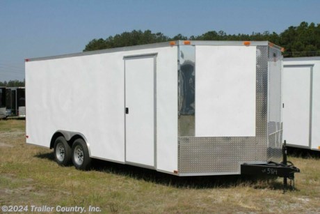 &lt;p&gt;NEW 8.5 X 16&#39; ENCLOSED TRAILER&lt;/p&gt;
&lt;p&gt;&amp;nbsp;&lt;/p&gt;
&lt;p&gt;Up for your consideration is a Brand New Model 8.5 x 16 Tandem Axle, Enclosed Car Hauler Cargo Trailer.&lt;/p&gt;
&lt;p&gt;&amp;nbsp;&lt;/p&gt;
&lt;p&gt;YOU&#39;VE SEEN THE REST...NOW BUY THE BEST!&lt;/p&gt;
&lt;p&gt;&amp;nbsp;&lt;/p&gt;
&lt;p&gt;&amp;nbsp;ALL the TOP QUALITY FEATURES listed in this ad!&lt;/p&gt;
&lt;p&gt;&amp;nbsp;&lt;/p&gt;
&lt;p&gt;ELITE SERIES:&lt;/p&gt;
&lt;p&gt;&amp;nbsp;&lt;/p&gt;
&lt;p&gt;Heavy Duty 6&quot; I-Beam Main Frame&lt;/p&gt;
&lt;p&gt;Heavy Duty 1&quot; X 1 1/2&quot; Square Tubing Wall Studs &amp;amp; Roof Bows&lt;/p&gt;
&lt;p&gt;16&#39; Box Space + V-Nose&lt;/p&gt;
&lt;p&gt;16&quot; On Center WALLS&lt;/p&gt;
&lt;p&gt;16&quot; On Center FLOORS&lt;/p&gt;
&lt;p&gt;16&quot; On Center ROOF BOWS&lt;/p&gt;
&lt;p&gt;(2) 3,500lb &quot;DEXTER&quot; SPRING Axles w/ All Wheel Electric Brakes &amp;amp; EZ LUBE Grease Fittings&lt;/p&gt;
&lt;p&gt;HEAVY DUTY Rear Spring Assisted Ramp Door with (2) Barlocks for Security, EZ Lube Hinge Pins, &amp;amp; 16&quot; Transitional Ramp Flap&lt;/p&gt;
&lt;p&gt;4 - 5,000lb Flush Floor Mounted D-Rings (Welded to Frame)&lt;/p&gt;
&lt;p&gt;36&quot; Side Door with Lock&lt;/p&gt;
&lt;p&gt;ATP Diamond Plate Recessed Step-Up in Side door&lt;/p&gt;
&lt;p&gt;6&#39; 6&quot; Interior Height inside Box Space&lt;/p&gt;
&lt;p&gt;Galvalume Seamed Roof w/ Thermo Ply Ceiling Liner&lt;/p&gt;
&lt;p&gt;2 5/16&quot; Coupler w/ Snapper Pin&lt;/p&gt;
&lt;p&gt;Heavy Duty Safety Chains&lt;/p&gt;
&lt;p&gt;2K Top-Wind Jack&lt;/p&gt;
&lt;p&gt;7-Way Round RV Electrical Wiring Harness w/ Battery Back-Up &amp;amp; Safety Switch&lt;/p&gt;
&lt;p&gt;24&quot; ATP Front StoneGuard w/ ATP Nose Cap&lt;/p&gt;
&lt;p&gt;Front &amp;amp; Rear Polished Corner Caps&lt;/p&gt;
&lt;p&gt;Exterior L.E.D. Lighting Package&lt;/p&gt;
&lt;p&gt;3/8&quot; Heavy Duty To Grade Plywood Walls&lt;/p&gt;
&lt;p&gt;3/4&quot; Heavy Duty Top Grade Plywood Floors&lt;/p&gt;
&lt;p&gt;Heavy Duty Smooth Fender Flares&lt;/p&gt;
&lt;p&gt;Deluxe License Plate Holder with Light&lt;/p&gt;
&lt;p&gt;Top Quality Exterior Grade Automotive Paint&lt;/p&gt;
&lt;p&gt;(1) Non- Powered Interior Roof (Vent Braced for A/C)&lt;/p&gt;
&lt;p&gt;(1) 12 Volt Interior Trailer Light w/ Wall Switch&lt;/p&gt;
&lt;p&gt;15&quot; 205-15&quot; Radial Tires&lt;/p&gt;
&lt;p&gt;Modular Wheels&lt;/p&gt;
&lt;p&gt;&amp;nbsp;&lt;/p&gt;
&lt;p&gt;Shown in White.&amp;nbsp;&lt;/p&gt;
&lt;p&gt;&amp;nbsp;&lt;/p&gt;
&lt;p&gt;Manufacturers Title and 5-Year Limited Warranty Included&lt;/p&gt;
&lt;p&gt;&amp;nbsp;&lt;/p&gt;
&lt;p&gt;All Trailers are D.O.T. Compliant for all 50 States, Canada, &amp;amp; Mexico.&lt;/p&gt;
&lt;p&gt;&amp;nbsp;&lt;/p&gt;
&lt;p&gt;FINANCING IS AVAILABLE W/ APPROVED CREDIT&lt;/p&gt;
&lt;p&gt;&amp;nbsp;&lt;/p&gt;
&lt;p&gt;ASK US ABOUT OUR RENT TO OWN PROGRAM - NO CREDIT CHECK - LOW DOWN PAYMENT&lt;/p&gt;
&lt;p&gt;&amp;nbsp;&lt;/p&gt;
&lt;p&gt;**Product Liability Insurance**&lt;/p&gt;
&lt;p&gt;&amp;nbsp;&lt;/p&gt;
&lt;p&gt;Trailer is offered @ factory direct pricing...We also have a Florida pick up location in Tampa and We offer Nationwide Delivery (See Shipping for more Information).&lt;/p&gt;
&lt;p&gt;&amp;nbsp;&lt;/p&gt;
&lt;p&gt;Trailer is also listed Locally for Sale, Please Confirm Availability&lt;/p&gt;
&lt;p&gt;&amp;nbsp;&lt;/p&gt;
&lt;p&gt;FOR MORE INFORMATION CALL:&lt;/p&gt;
&lt;p&gt;1-888-710-2112&lt;/p&gt;
&lt;p&gt;&amp;nbsp;&lt;/p&gt;