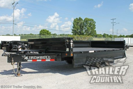 &lt;div&gt;Brand New 8&#39; x 16&#39; Iron Bull Scissor Hoist Hydraulic Dump Trailer w/18&quot; High DUAL DROP SIDES, Remote Power Up &amp;amp; Down, and MORE!&lt;/div&gt;
&lt;div&gt;&amp;nbsp;&lt;/div&gt;
&lt;div&gt;Up for your Consideration is a Brand New Model 8&#39;x16&#39; Tandem Axle, Bumper Pull, Scissor Hoist Hydraulic Dump Trailer, 10 g floors &amp;amp; 3 Way Combo Spreader Gate.&lt;/div&gt;
&lt;div&gt;&amp;nbsp;&lt;/div&gt;
&lt;div&gt;Also Great for Roofing - Construction - Storm Clean Up - Equipment Hauling - Landscaping &amp;amp; More!&lt;/div&gt;
&lt;div&gt;&amp;nbsp;&lt;/div&gt;
&lt;div&gt;Standard Features:&lt;/div&gt;
&lt;div&gt;Proudly Made in the U.S.A.&amp;nbsp;&lt;/div&gt;
&lt;div&gt;Heavy Duty 10&quot; I-Beam Main Frame&lt;/div&gt;
&lt;div&gt;10&quot; I-Beam Tongue Frame&lt;/div&gt;
&lt;div&gt;10 Gauge Steel Floor&lt;/div&gt;
&lt;div&gt;10 Gauge Steel Side Walls&lt;/div&gt;
&lt;div&gt;18&quot; High Sides&lt;/div&gt;
&lt;div&gt;Dual Drop Side Panels - Driver &amp;amp; Passenger Side&lt;/div&gt;
&lt;div&gt;(2) 7,000 lb Nev-R-Adjust&amp;nbsp; All Wheel Electric Brake E-Z Lube Axles&lt;/div&gt;
&lt;div&gt;14,000 lb G.V.W.R.&amp;nbsp;&amp;nbsp;&lt;/div&gt;
&lt;div&gt;Emergency Break-A-Way Kit&lt;/div&gt;
&lt;div&gt;Hydraulic Scissor Hoist w/ Power Up &amp;amp; Down&amp;nbsp;&lt;/div&gt;
&lt;div&gt;12V DC Hydraulic Pump w/ Remote in Locking Storage Box&lt;/div&gt;
&lt;div&gt;2 5/16&quot; Adjustable Heavy Duty Coupler&lt;/div&gt;
&lt;div&gt;Deck-Over Style = 96&quot; Wide&lt;/div&gt;
&lt;div&gt;Heavy Duty Safety Chains - w/ Hooks&lt;/div&gt;
&lt;div&gt;Sherwin-Williams Powdurda Powder Coated Black Paint w/ One Cure Primer&lt;/div&gt;
&lt;div&gt;10,000 lb Spring-Loaded Drop Jack&lt;/div&gt;
&lt;div&gt;3 - Way Combination Rear Barn Style / Spreader Gate w/ Lock &amp;amp; Hold Back Chains&lt;/div&gt;
&lt;div&gt;Deep Cycle Marine Battery w/ Remote&lt;/div&gt;
&lt;div&gt;Locking Tool Box&lt;/div&gt;
&lt;div&gt;5 AMP 110V Battery Charger&lt;/div&gt;
&lt;div&gt;7-Way Round Electrical Plug&lt;/div&gt;
&lt;div&gt;Sealed Wiring Harness&lt;/div&gt;
&lt;div&gt;Tires - ST235-80R-16 LRE 10 Ply Radial Tires&lt;/div&gt;
&lt;div&gt;Wheels - 16&quot; Mod Wheels&lt;/div&gt;
&lt;div&gt;(2) 16&quot; x 80&quot; Slide - In Heavy Duty Ramps&lt;/div&gt;
&lt;div&gt;Stake Pockets/ Tie Downs&lt;/div&gt;
&lt;div&gt;5,000 lb Welded Tie Downs Inside Dump Box&lt;/div&gt;
&lt;div&gt;Spare Tire Holder&lt;/div&gt;
&lt;div&gt;Retractable Tarp Kit&lt;/div&gt;
&lt;div&gt;D.O.T. Compliant L.E.D. Lighting System&lt;/div&gt;
&lt;div&gt;D.O.T. Reflective Tape&lt;/div&gt;
&lt;div&gt;&amp;nbsp;&lt;/div&gt;
&lt;div&gt;&amp;nbsp;&lt;/div&gt;
&lt;div&gt;* FINANCING IS AVAILABLE W/ APPROVED CREDIT&lt;/div&gt;
&lt;div&gt;&amp;nbsp;&lt;/div&gt;
&lt;div&gt;&lt;span style=&quot;font-family: verdana, geneva;&quot;&gt;* RENT TO OWN PROGRAMS AVAILABLE W/ NO CREDIT CHECK - LOW DOWN PAYMENTS&lt;/span&gt;&lt;/div&gt;
&lt;div&gt;&amp;nbsp;&lt;/div&gt;
&lt;div&gt;Manufacturers Title and Limited Warranty Included&lt;/div&gt;
&lt;div&gt;&amp;nbsp;&lt;/div&gt;
&lt;div&gt;Trailer is offered @ factory direct pricing with pick up at our GA, TN, and FL locations...We offer Nationwide Delivery. Please ask for more information about our optional pick-up locations and delivery services.&lt;/div&gt;
&lt;div&gt;&amp;nbsp;&lt;/div&gt;
&lt;div&gt;*Trailer Shown with Optional Trim*&lt;/div&gt;
&lt;div&gt;All Trailers are D.O.T. Compliant for all 50 States, Canada, &amp;amp; Mexico.&lt;/div&gt;
&lt;div&gt;&amp;nbsp;&lt;/div&gt;
&lt;div&gt;Trailer is also listed Locally for Sale, Please Confirm Availability&lt;/div&gt;
&lt;div&gt;&amp;nbsp;&lt;/div&gt;
&lt;div&gt;FOR MORE INFORMATION CALL or TEXT:&lt;/div&gt;
&lt;div&gt;&amp;nbsp;&lt;/div&gt;
&lt;div&gt;888-710-2112&lt;/div&gt;