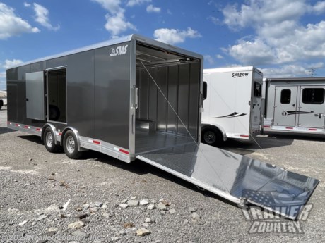 &lt;div&gt;NEW 8.5 x 24 ALUMINUM ENCLOSED&amp;nbsp;CARHAULER&amp;nbsp;/ CARGO TRAILER&lt;/div&gt;
&lt;div&gt;&amp;nbsp;&lt;/div&gt;
&lt;div&gt;Up for your consideration is a Brand New HEAVY DUTY ALUMINUM 8.5 x 24 Tandem Axle, Enclosed /&amp;nbsp;Carhauler&amp;nbsp;Trailer.&lt;/div&gt;
&lt;div&gt;&amp;nbsp;&lt;/div&gt;
&lt;div&gt;YOU&#39;VE SEEN THE REST...NOW BUY THE BEST!&lt;/div&gt;
&lt;div&gt;&amp;nbsp;&lt;/div&gt;
&lt;div&gt;&lt;strong&gt;&lt;span style=&quot;font-family: Montserrat, sans-serif; font-size: 16px;&quot;&gt;New Shadow Motor Sports (SMS)&lt;/span&gt;&lt;/strong&gt;&lt;/div&gt;
&lt;div&gt;&lt;strong&gt;Standard Features:&lt;/strong&gt;&lt;/div&gt;
&lt;div&gt;&amp;nbsp;&lt;/div&gt;
&lt;div&gt;&lt;span style=&quot;font-family: Montserrat, sans-serif;&quot;&gt;&lt;span style=&quot;font-size: 16px;&quot;&gt;- 24&#39; Box Space&lt;/span&gt;&lt;/span&gt;&lt;/div&gt;
&lt;div&gt;&lt;span style=&quot;font-family: Montserrat, sans-serif;&quot;&gt;&lt;span style=&quot;font-size: 16px;&quot;&gt;- 7&#39; 6&quot; Interior Height&lt;/span&gt;&lt;/span&gt;&lt;/div&gt;
&lt;div&gt;&lt;span style=&quot;font-family: Montserrat, sans-serif;&quot;&gt;&lt;span style=&quot;font-size: 16px;&quot;&gt;- Aluminum Frame&lt;/span&gt;&lt;/span&gt;&lt;/div&gt;
&lt;div&gt;&lt;span style=&quot;font-family: Montserrat, sans-serif;&quot;&gt;&lt;span style=&quot;font-size: 16px;&quot;&gt;- Interlocking Aluminum Floor&lt;/span&gt;&lt;/span&gt;&lt;/div&gt;
&lt;div&gt;&lt;span style=&quot;font-family: Montserrat, sans-serif;&quot;&gt;&lt;span style=&quot;font-size: 16px;&quot;&gt;- Rear Ramp Door w/ Spring Assist Kit and 2 =&amp;nbsp;Barlocks&amp;nbsp;for Security w/ Keyed Exterior Locking Latches&lt;/span&gt;&lt;/span&gt;&lt;/div&gt;
&lt;div&gt;&lt;span style=&quot;font-family: Montserrat, sans-serif;&quot;&gt;&lt;span style=&quot;font-size: 16px;&quot;&gt;- Diamond Plate Dovetail w/ 24&quot; Diamond Plate Transitional Flap&lt;/span&gt;&lt;/span&gt;&lt;/div&gt;
&lt;div&gt;&lt;span style=&quot;font-family: Montserrat, sans-serif;&quot;&gt;&lt;span style=&quot;font-size: 16px;&quot;&gt;- 36&quot; x 72&quot; Entry Door on&amp;nbsp;Curbside&amp;nbsp;w/ RV Keyed Exterior Flush Lock and Hold Backs&lt;/span&gt;&lt;/span&gt;&lt;/div&gt;
&lt;div&gt;&lt;span style=&quot;font-family: Montserrat, sans-serif;&quot;&gt;&lt;span style=&quot;font-size: 16px;&quot;&gt;- Exterior Fold-Down&amp;nbsp;Curbside&amp;nbsp;Door Step&lt;/span&gt;&lt;/span&gt;&lt;/div&gt;
&lt;div&gt;&lt;span style=&quot;font-family: Montserrat, sans-serif; font-size: 16px;&quot;&gt;-&amp;nbsp;&lt;/span&gt;Screwless&amp;nbsp;Exterior Side Panels&lt;/div&gt;
&lt;div&gt;&lt;span style=&quot;font-family: Montserrat, sans-serif;&quot;&gt;&lt;span style=&quot;font-size: 16px;&quot;&gt;- 2 = 5,200lb Torsion Spread Axles with All Wheel Electric Brakes&lt;/span&gt;&lt;/span&gt;&lt;/div&gt;
&lt;div&gt;&lt;span style=&quot;font-family: Montserrat, sans-serif;&quot;&gt;&lt;span style=&quot;font-size: 16px;&quot;&gt;- Individual Fender Flares&lt;/span&gt;&lt;/span&gt;&lt;/div&gt;
&lt;div&gt;&lt;span style=&quot;font-family: Montserrat, sans-serif;&quot;&gt;&lt;span style=&quot;font-size: 16px;&quot;&gt;- 2 = Manual 14&quot; x 14&quot; Roof Vents&lt;/span&gt;&lt;/span&gt;&lt;/div&gt;
&lt;div&gt;- 2 5/16&quot; Adjustable Coupler w/ Snapper Pin&lt;/div&gt;
&lt;div&gt;- Heavy Duty Safety Chains&lt;/div&gt;
&lt;div&gt;- 7-Way Round RV Electrical Wiring Harness w/ Battery Back-Up &amp;amp; Safety Switch&amp;nbsp;&lt;/div&gt;
&lt;div&gt;- Manual 2K A-Frame Top Wind Jack&lt;/div&gt;
&lt;div&gt;- 12 Volt Interior Trailer Lights&lt;/div&gt;
&lt;div&gt;- Diamond Plate&amp;nbsp;ATP&amp;nbsp;Front Stone Guard&amp;nbsp;&lt;/div&gt;
&lt;div&gt;- Smooth Polished Front Corner Caps&lt;/div&gt;
&lt;div&gt;- Exterior L.E.D. Lighting Package&lt;/div&gt;
&lt;div&gt;- Rear Boogie Wheels&lt;/div&gt;
&lt;div&gt;- Floor D-Rings/Tie Downs (Shipped Un-installed)&lt;/div&gt;
&lt;div&gt;
&lt;div&gt;&lt;span style=&quot;font-family: Montserrat, sans-serif;&quot;&gt;&lt;span style=&quot;font-size: 16px;&quot;&gt;- Tires: ST235 80R 16&quot; Load Range E Tires&lt;/span&gt;&lt;/span&gt;&lt;/div&gt;
&lt;div&gt;&lt;span style=&quot;font-family: Montserrat, sans-serif;&quot;&gt;&lt;span style=&quot;font-size: 16px;&quot;&gt;- Rims: Steel Wheels w/&amp;nbsp;Center Lug Nut Caps&lt;/span&gt;&lt;/span&gt;&lt;/div&gt;
&lt;div&gt;&lt;span style=&quot;font-family: Montserrat, sans-serif;&quot;&gt;&lt;span style=&quot;font-size: 16px;&quot;&gt;- Matching 16&quot; Spare Tire &amp;amp; Mount (Mounted Inside of Trailer)&lt;/span&gt;&lt;/span&gt;&lt;/div&gt;
&lt;div&gt;&amp;nbsp;&lt;/div&gt;
&lt;div&gt;&lt;strong&gt;&lt;span style=&quot;font-family: Montserrat, sans-serif;&quot;&gt;&lt;span style=&quot;font-size: 16px;&quot;&gt;Additionally Installed Up-Grades:&lt;/span&gt;&lt;/span&gt;&lt;/strong&gt;&lt;/div&gt;
&lt;div&gt;&lt;span style=&quot;font-family: Montserrat, sans-serif;&quot;&gt;&lt;span style=&quot;font-size: 16px;&quot;&gt;- 48&quot; x 56&quot; Driver Side Escape Door w/ RV Keyed Exterior Flush Lock and Hold Back Latch&lt;/span&gt;&lt;/span&gt;&lt;/div&gt;
&lt;/div&gt;
&lt;div&gt;&amp;nbsp;&lt;/div&gt;
&lt;div&gt;&amp;nbsp;&lt;/div&gt;
&lt;div&gt;* * Manufacturers Title and Limited Warranty Included * *&lt;/div&gt;
&lt;div&gt;* * PRODUCT LIABILITY INSURANCE * *&lt;/div&gt;
&lt;div&gt;* * FINANCING IS AVAILABLE W/ APPROVED CREDIT * *&lt;/div&gt;
&lt;div&gt;&amp;nbsp;&lt;/div&gt;
&lt;div&gt;Trailer is offered @ pick up in&amp;nbsp;Lewisburg, TN...We also offer Nationwide Delivery, please contact us for more information about our Optional Delivery Services and Pick-Up Locations.&lt;/div&gt;
&lt;div&gt;&amp;nbsp;&lt;/div&gt;
&lt;div&gt;Trailer is also Listed Locally for Sale, Please Confirm Availability!&lt;/div&gt;
&lt;div&gt;&amp;nbsp;&lt;/div&gt;
&lt;p&gt;&amp;nbsp;&lt;/p&gt;
&lt;div&gt;CALL: 888-710-2112&lt;/div&gt;