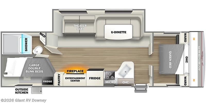 2025 Prime Time Avenger 27DBS - New Travel Trailer For Sale by Giant RV in Downey, California