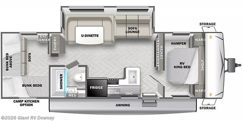 2025 Forest River EVO Lite Southwest T2700QBL - New Travel Trailer For Sale by Giant RV in Downey, California