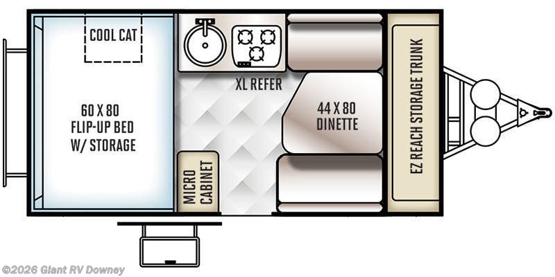 2016 Forest River Rockwood Hard Side A192HW - Used Popup For Sale by Giant RV in Downey, California