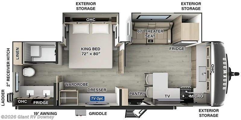 2026 Forest River Rockwood Signature 8263MBR - New Travel Trailer For Sale by Giant RV in Downey, California