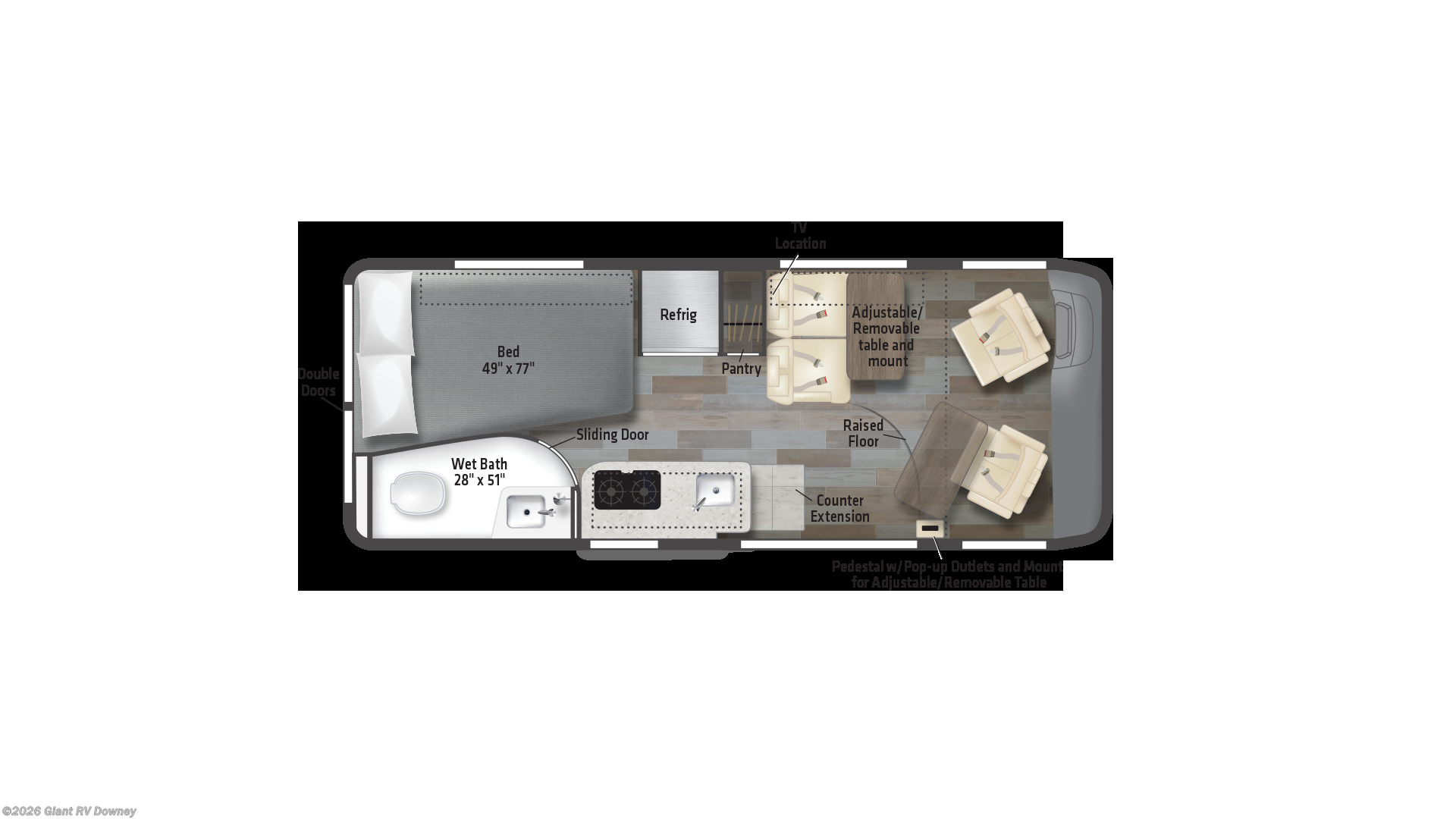 2026 Winnebago Travato 59G - New Class B For Sale by Giant RV in Downey, California