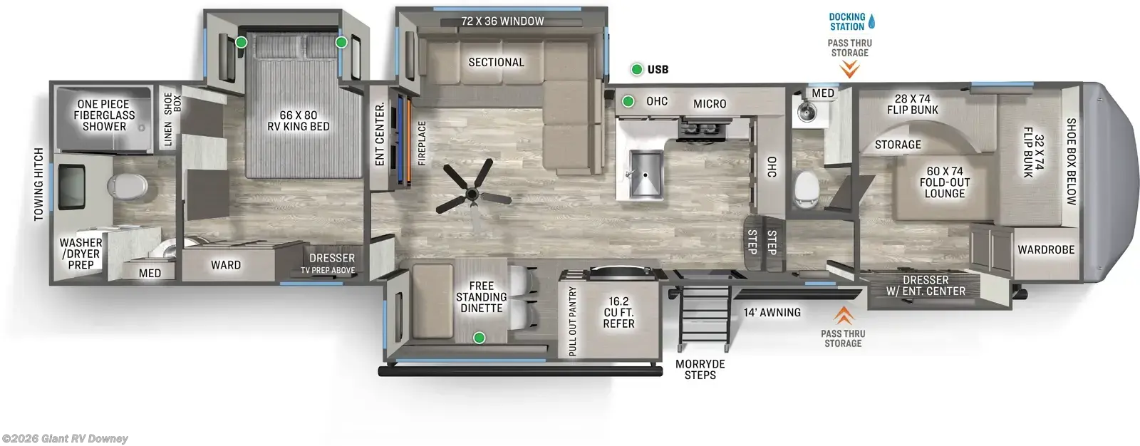 2026 Sierra 3710HBFB by Forest River from Giant RV in Downey, California