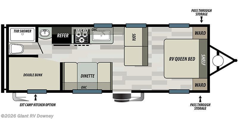 2020 Forest River Salem Select West 268BH - Used Travel Trailer For Sale by Giant RV in Downey, California