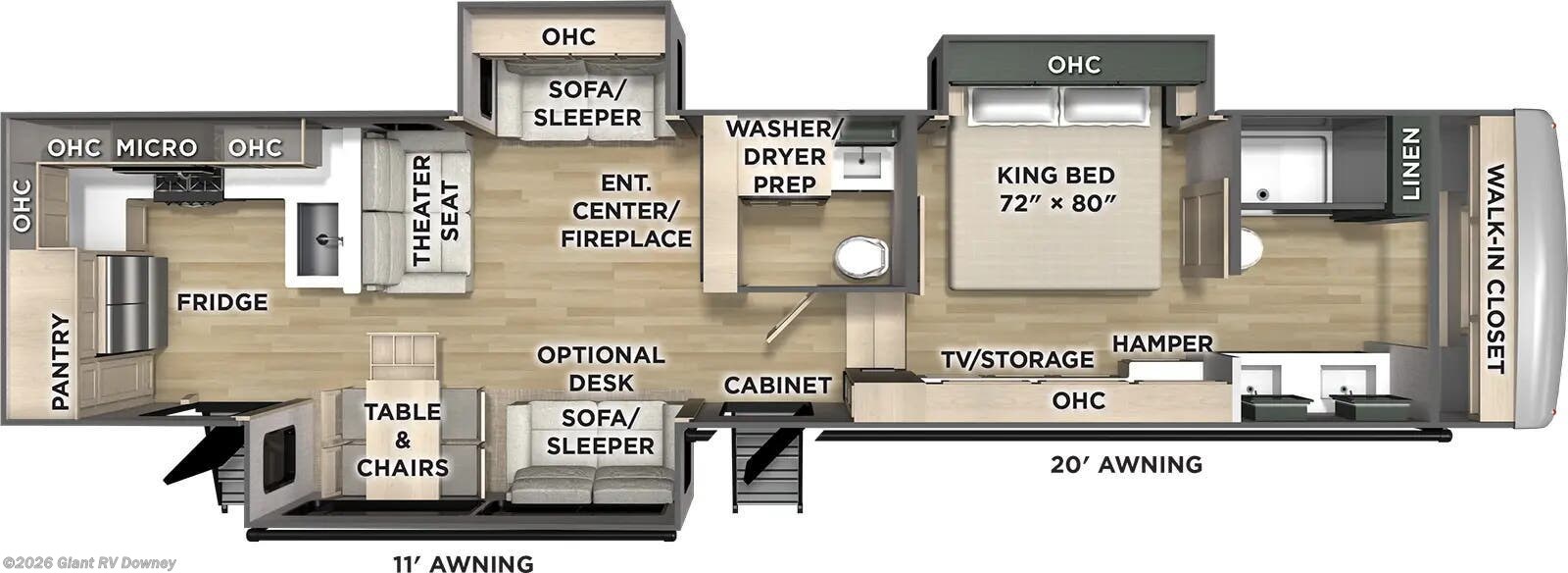 2026 Forest River Columbus 384RKH - New Fifth Wheel For Sale by Giant RV in Downey, California