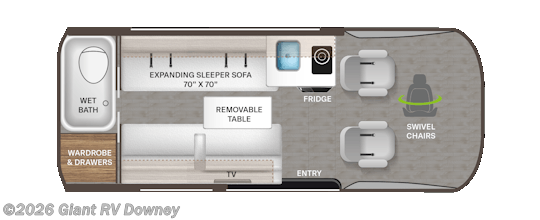 2026 Tranquility 19A by Thor Motor Coach from Giant RV in Downey, California