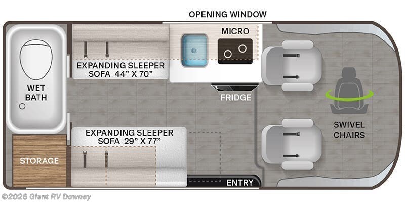 2026 Thor Motor Coach Rize 18G - New Class B For Sale by Giant RV in Downey, California