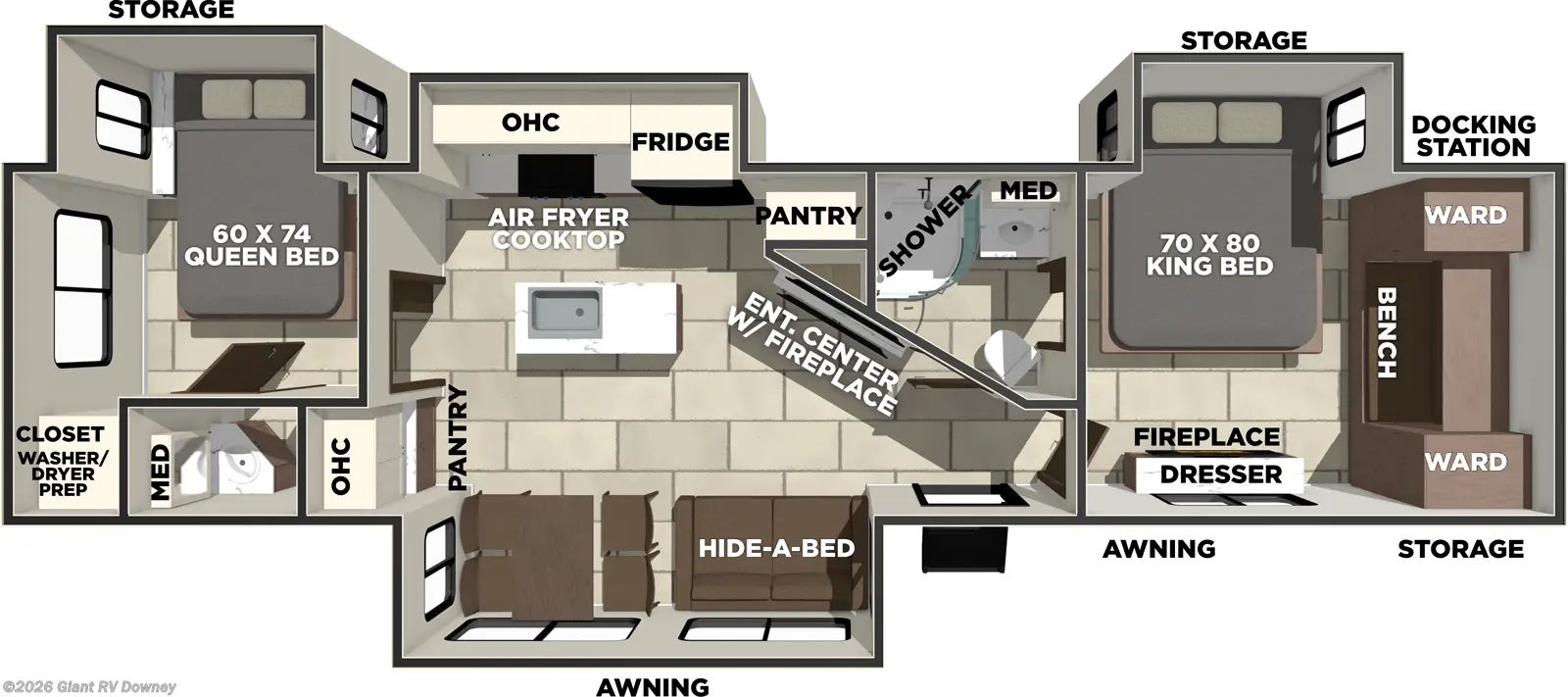 2026 LaCrosse 3510DB by Prime Time from Giant RV in Downey, California
