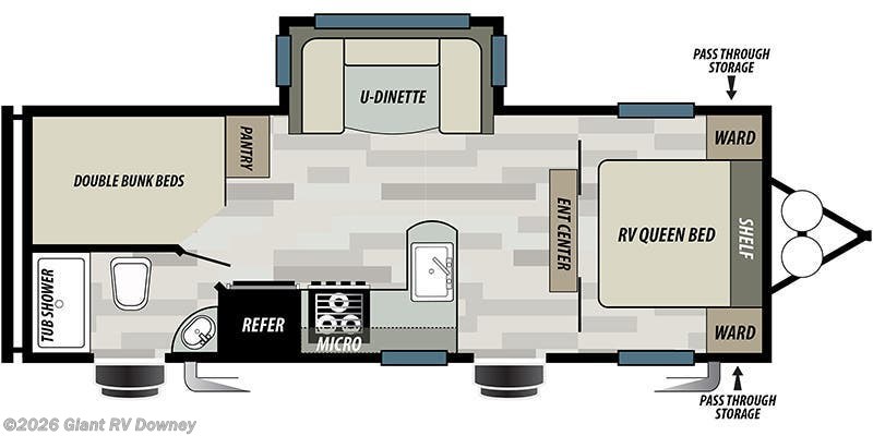 2022 Forest River EVO T2490 - Used Travel Trailer For Sale by Giant RV in Downey, California
