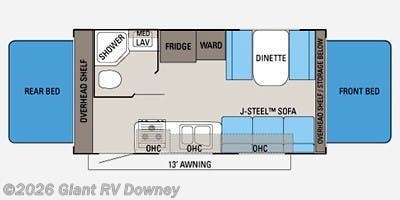 2012 Jayco Jay Feather Ultra Lite X19 H - Used Travel Trailer For Sale by Giant RV in Downey, California