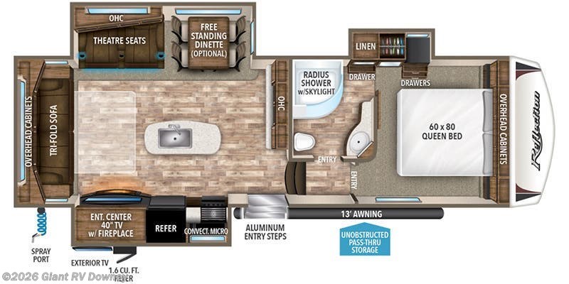 2019 Grand Design Reflection 29RS - Used Fifth Wheel For Sale by Giant RV in Downey, California