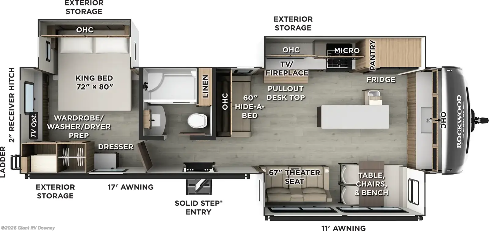 2026 Rockwood Signature 8339FK by Forest River from Giant RV in Downey, California